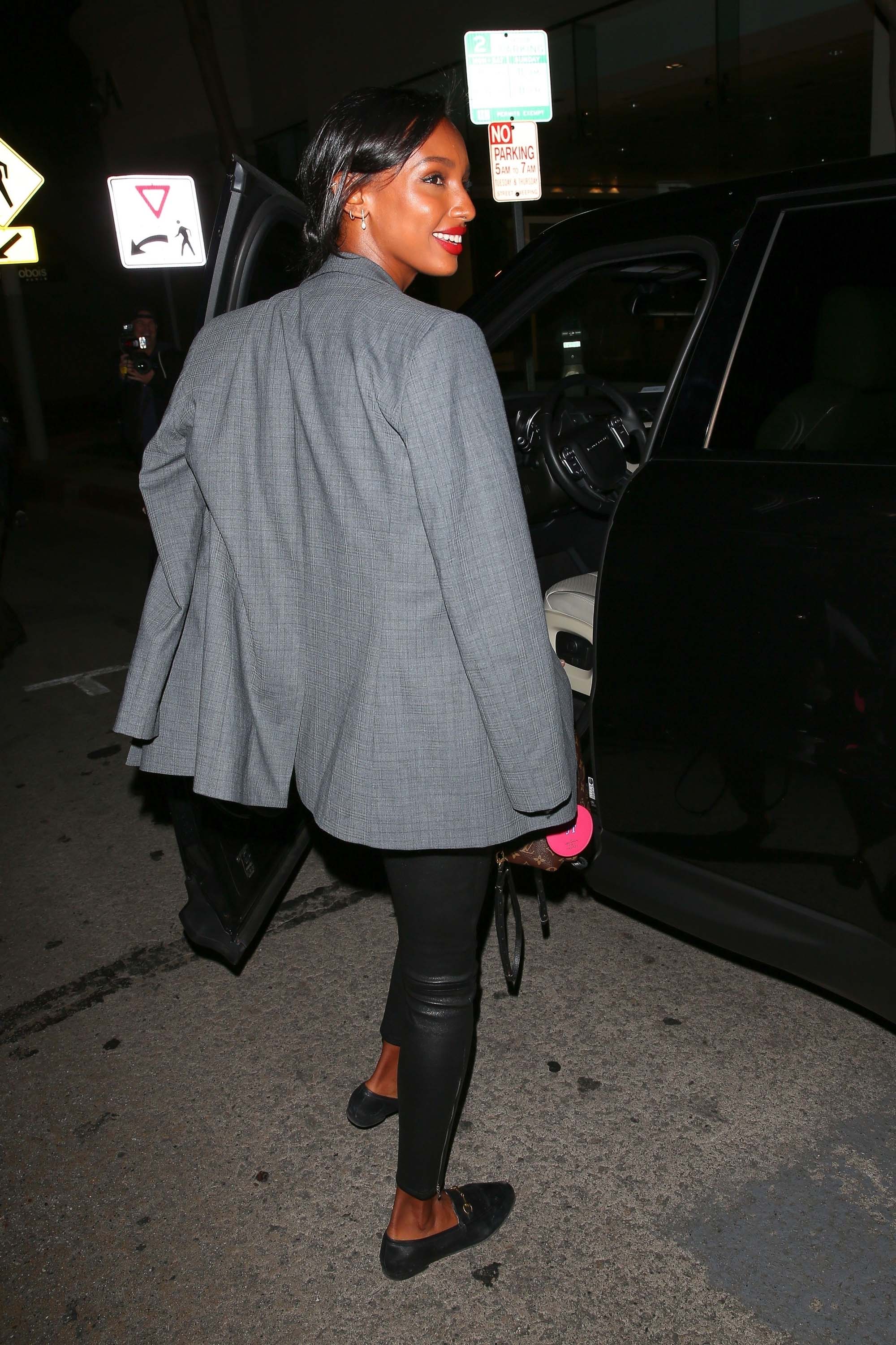 Jasmine Tookes seen leaving Madeo restaurant