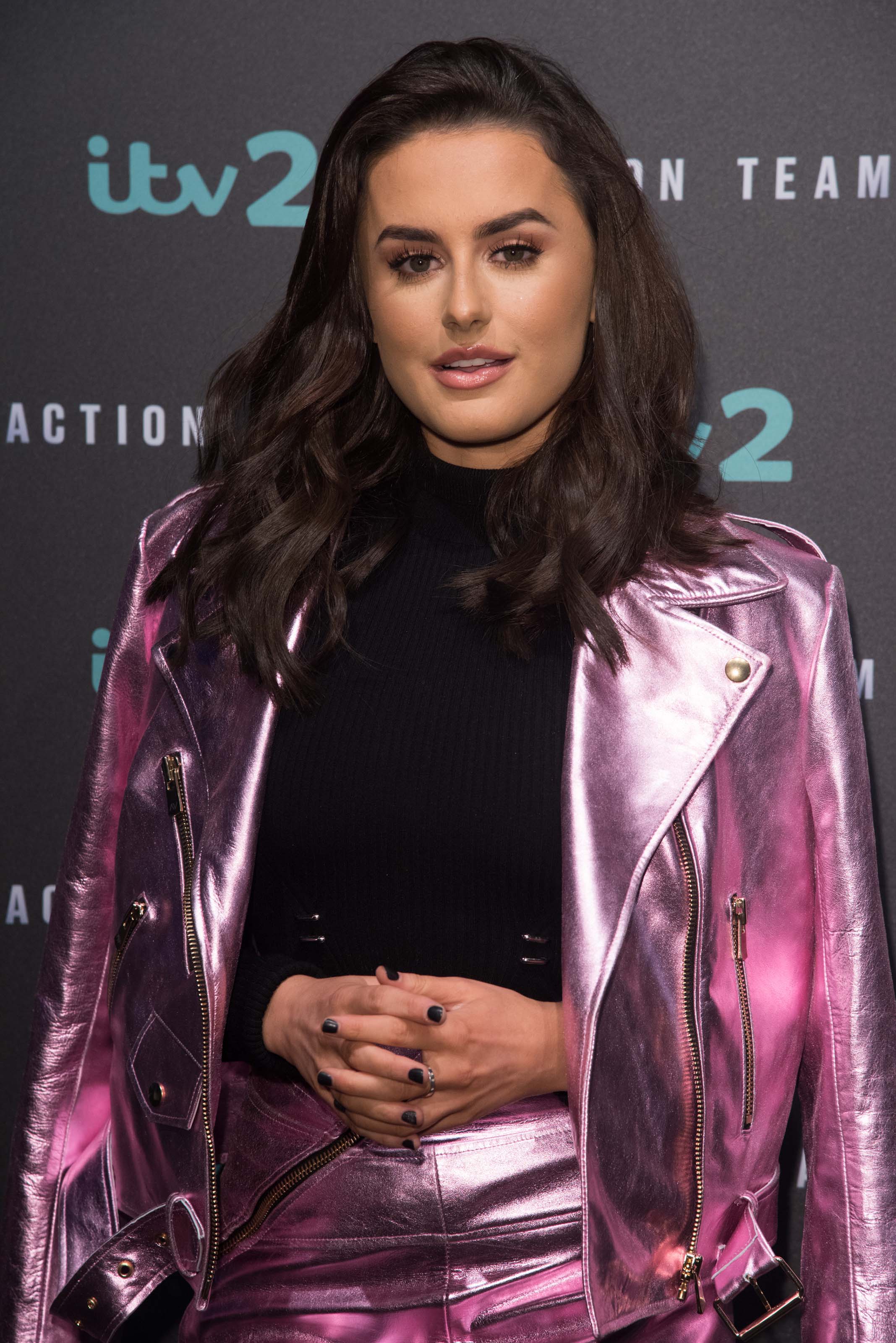 Amber Davis attends Press launch for ITV2’s new spoof action comedy