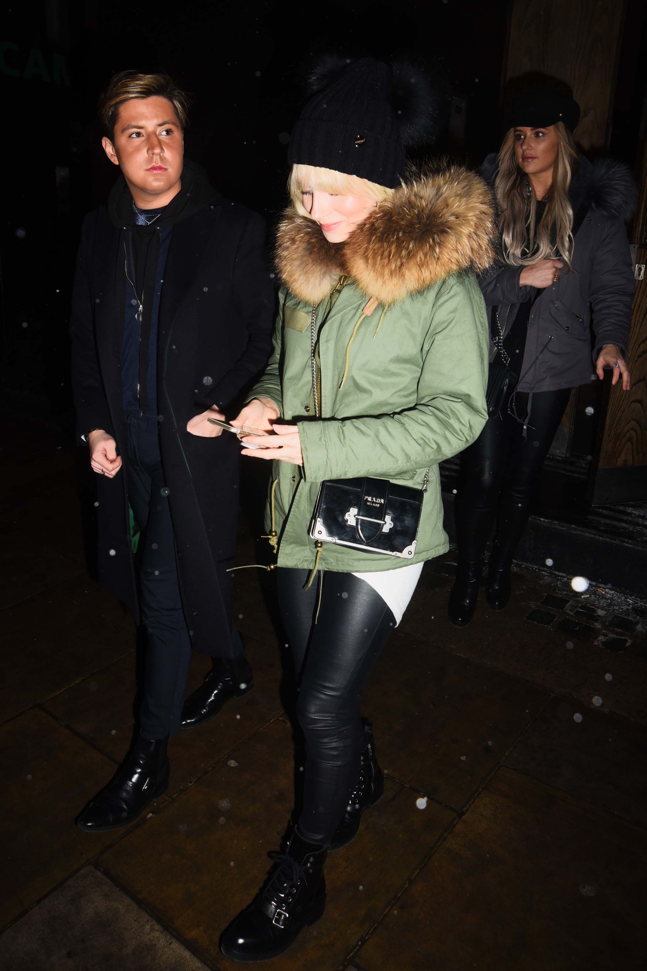 Lottie Moss night out with friends