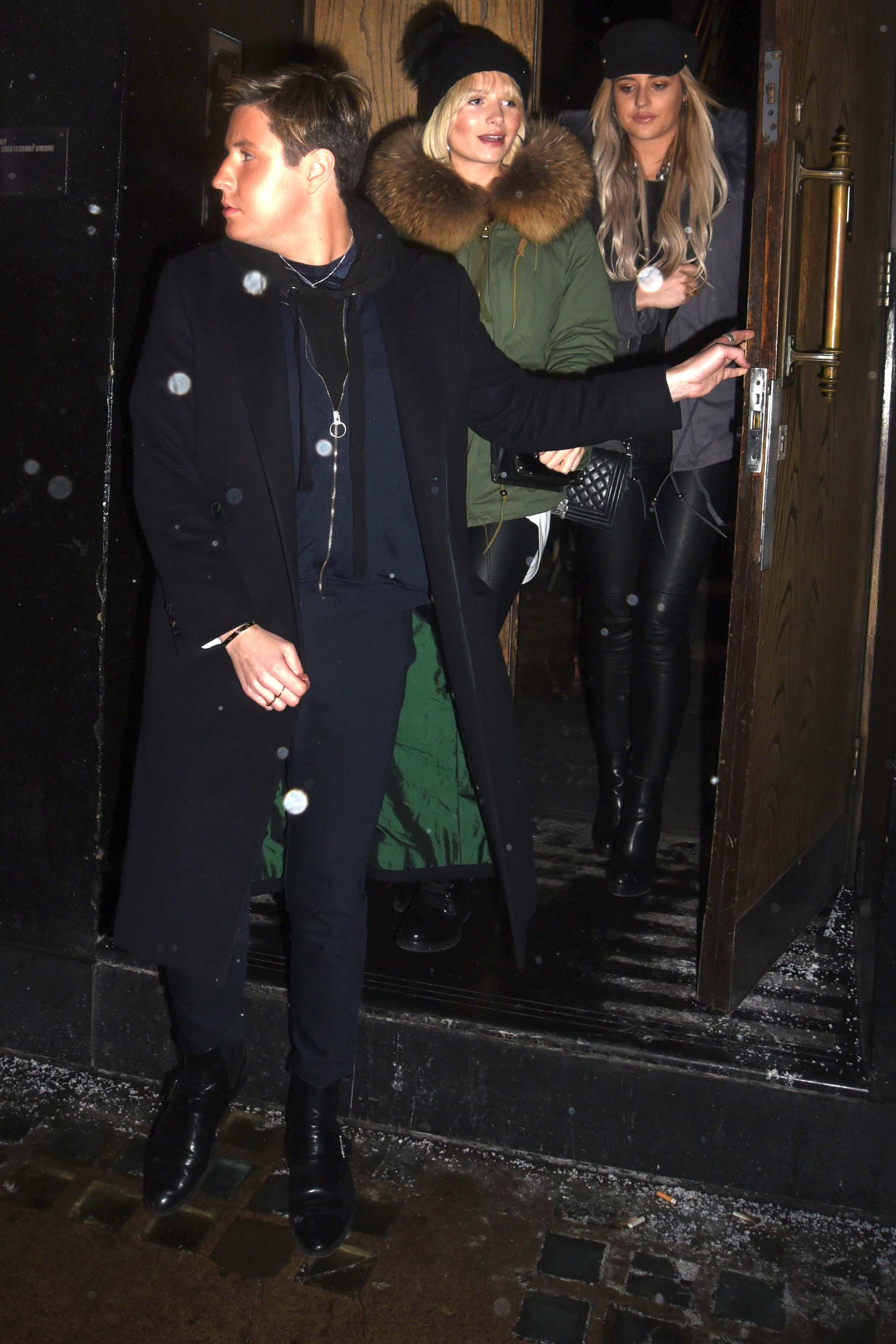 Lottie Moss night out with friends