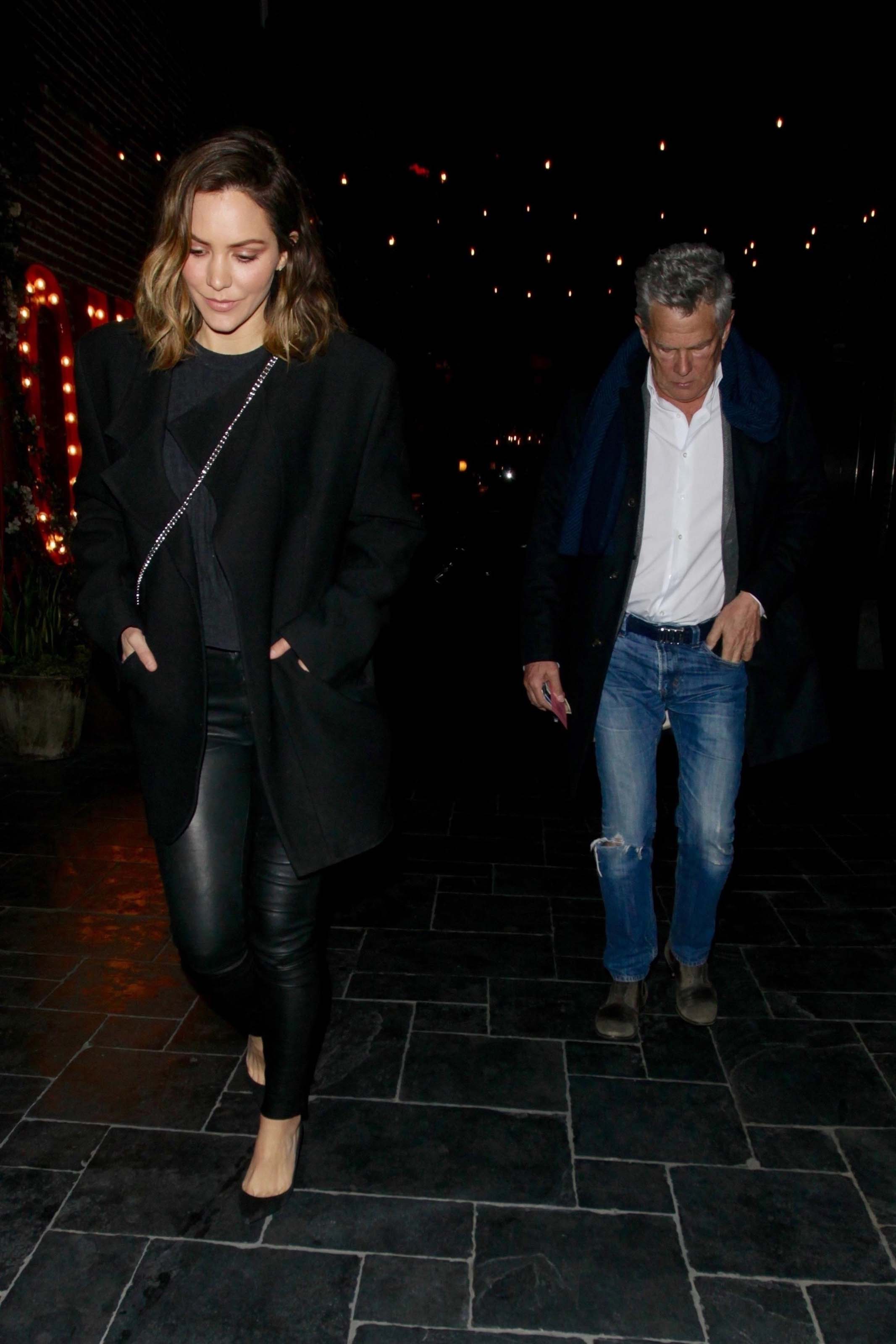 Katharine McPhee out to Dinner with David Foster