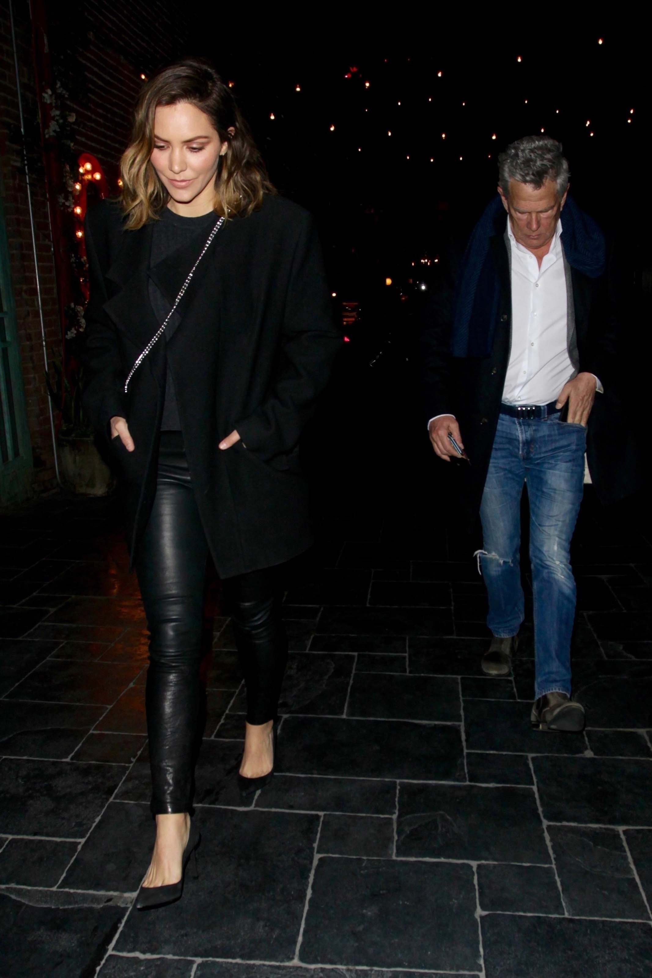 Katharine McPhee out to Dinner with David Foster