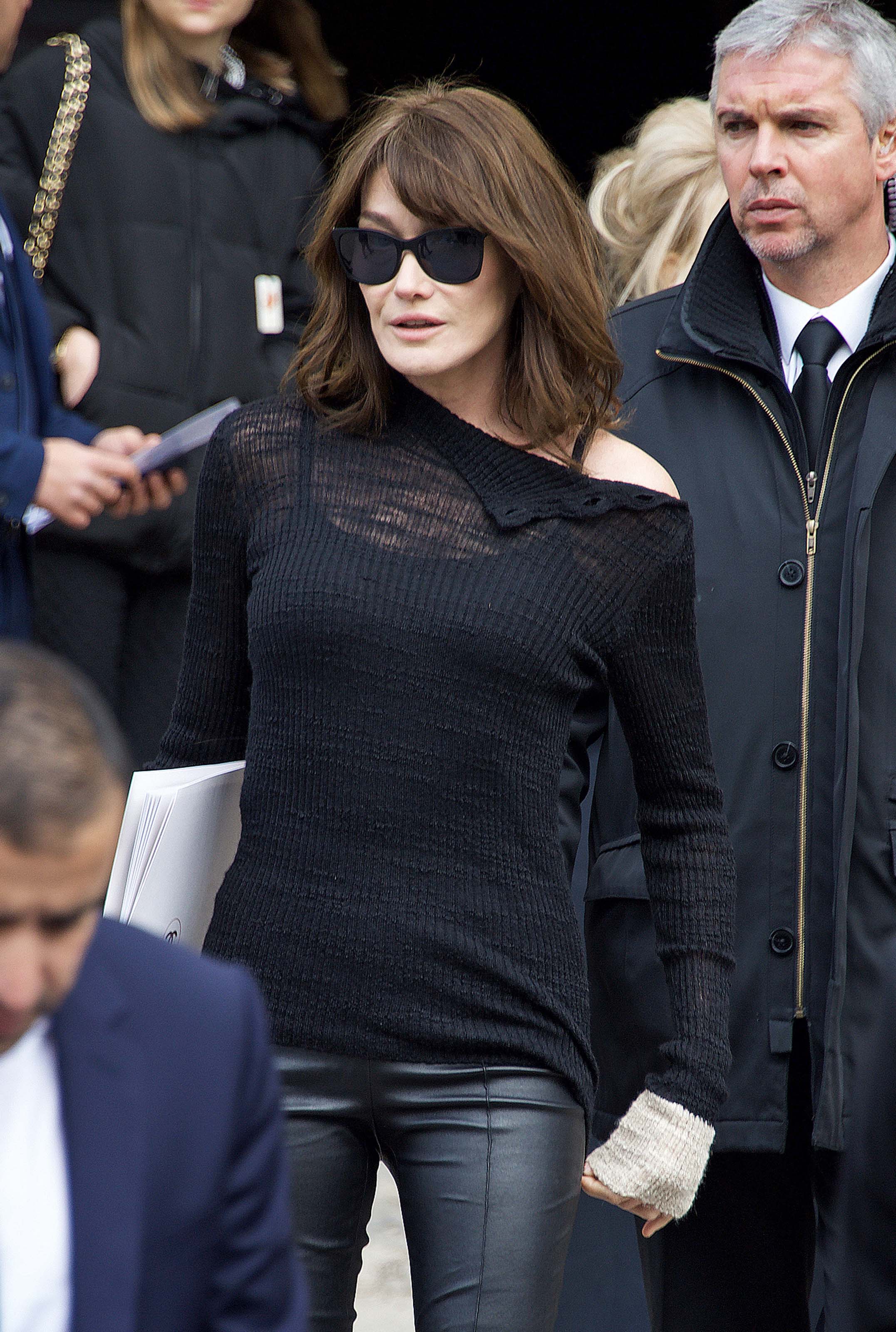 Carla Bruni Sarkozy attends Chanel show