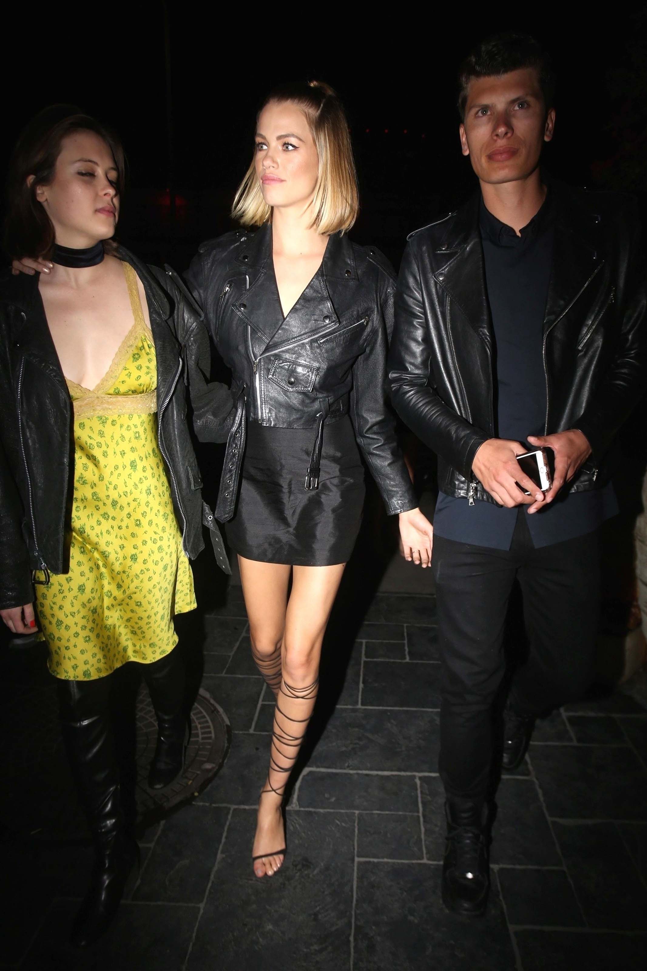 Hailey Clauson and Kara Del Toro arrive at TAO steakhouse