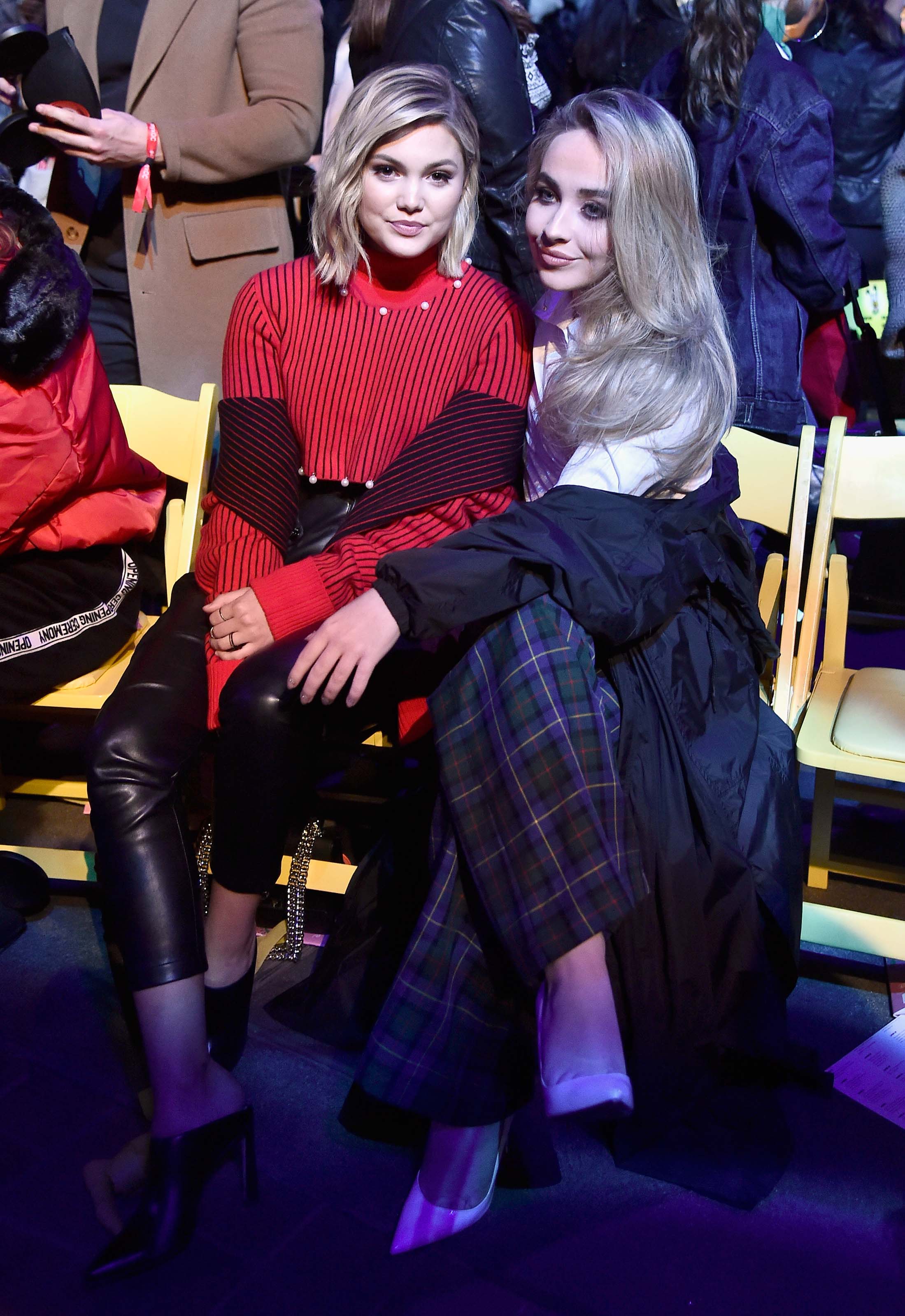 Olivia Holt and Sabrina Carpenter attend Mickey the True Original campaign