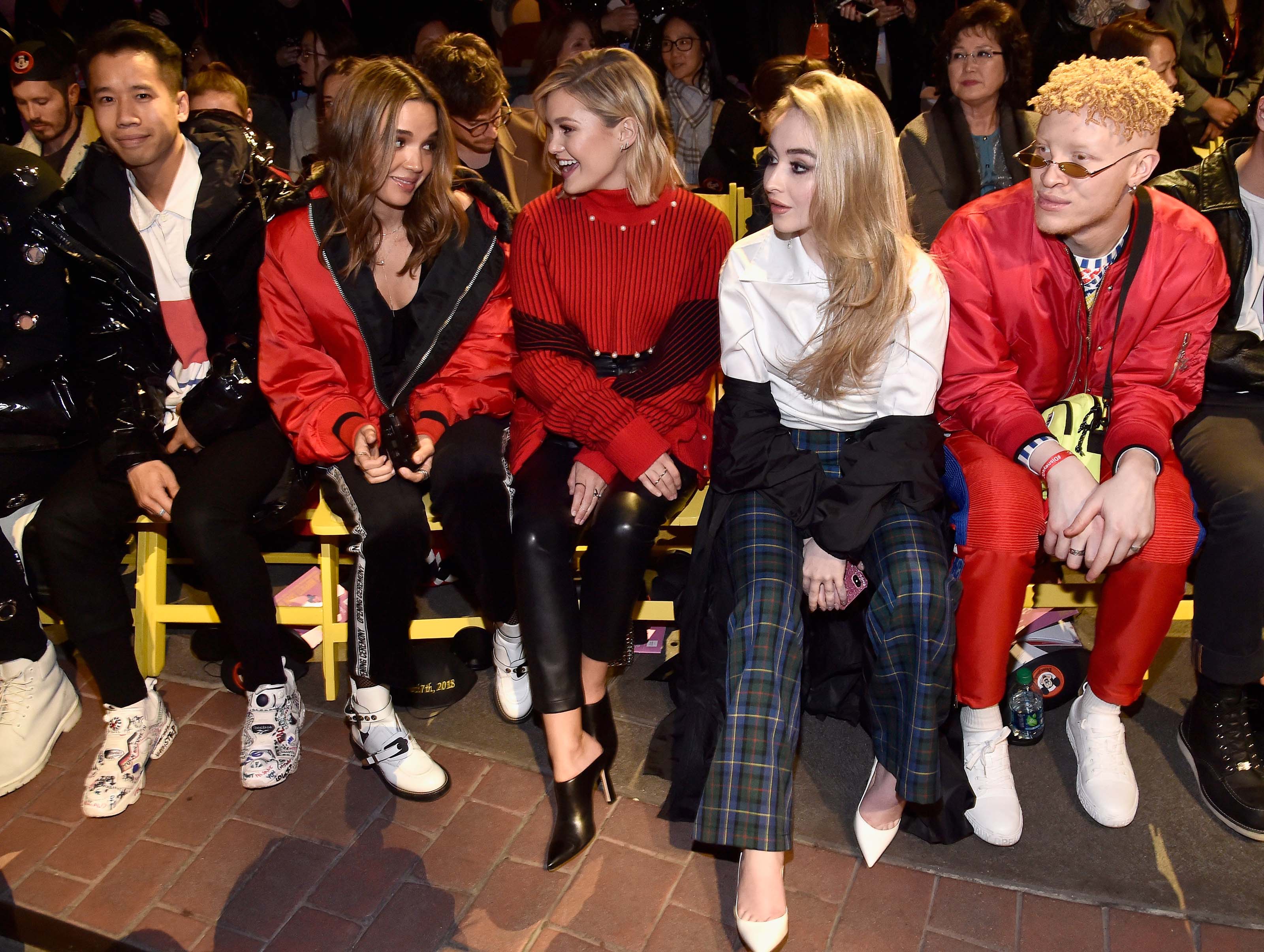 Olivia Holt and Sabrina Carpenter attend Mickey the True Original campaign