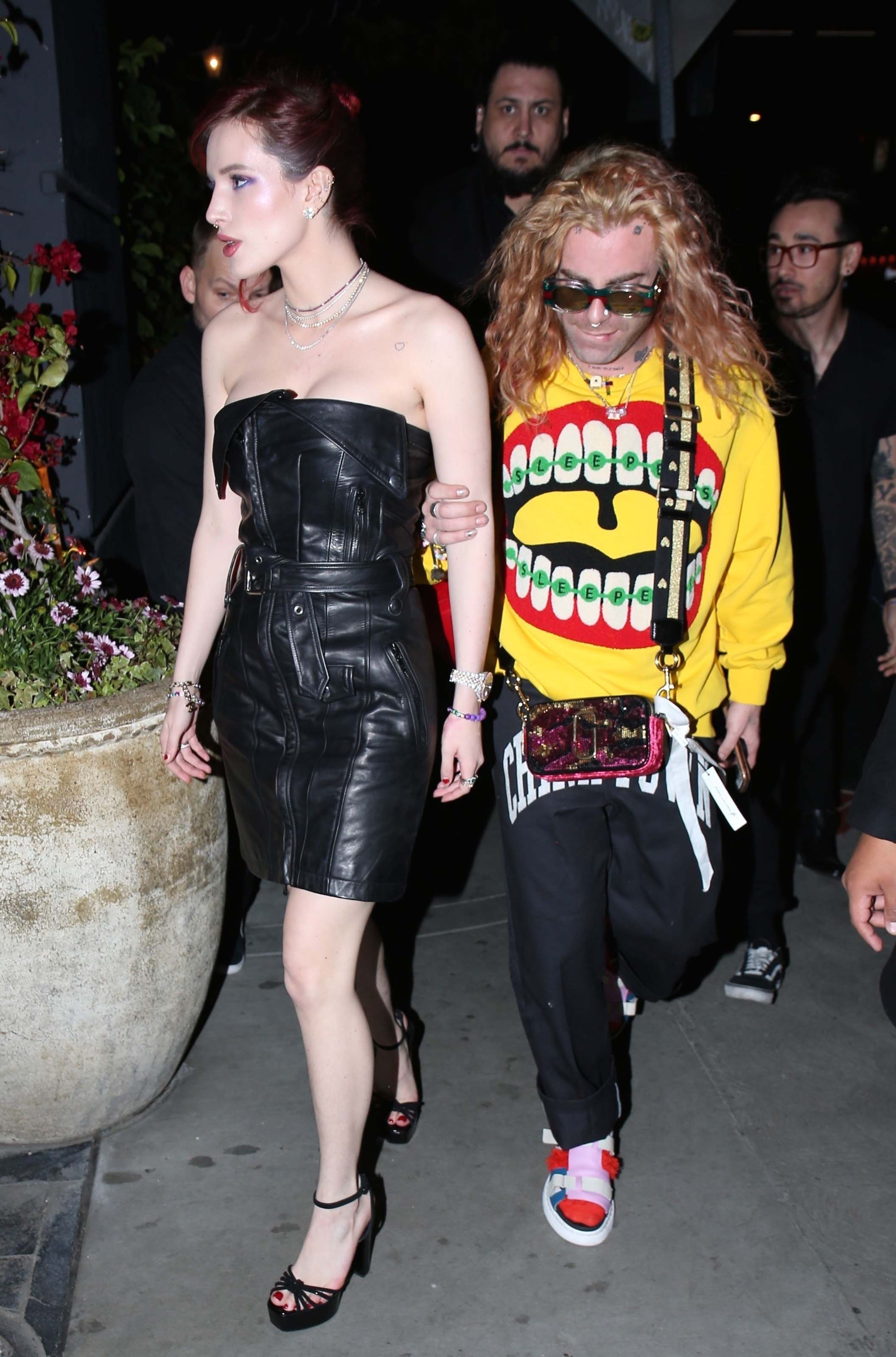 Bella Thorne was spotted arriving at Avenue nightclub