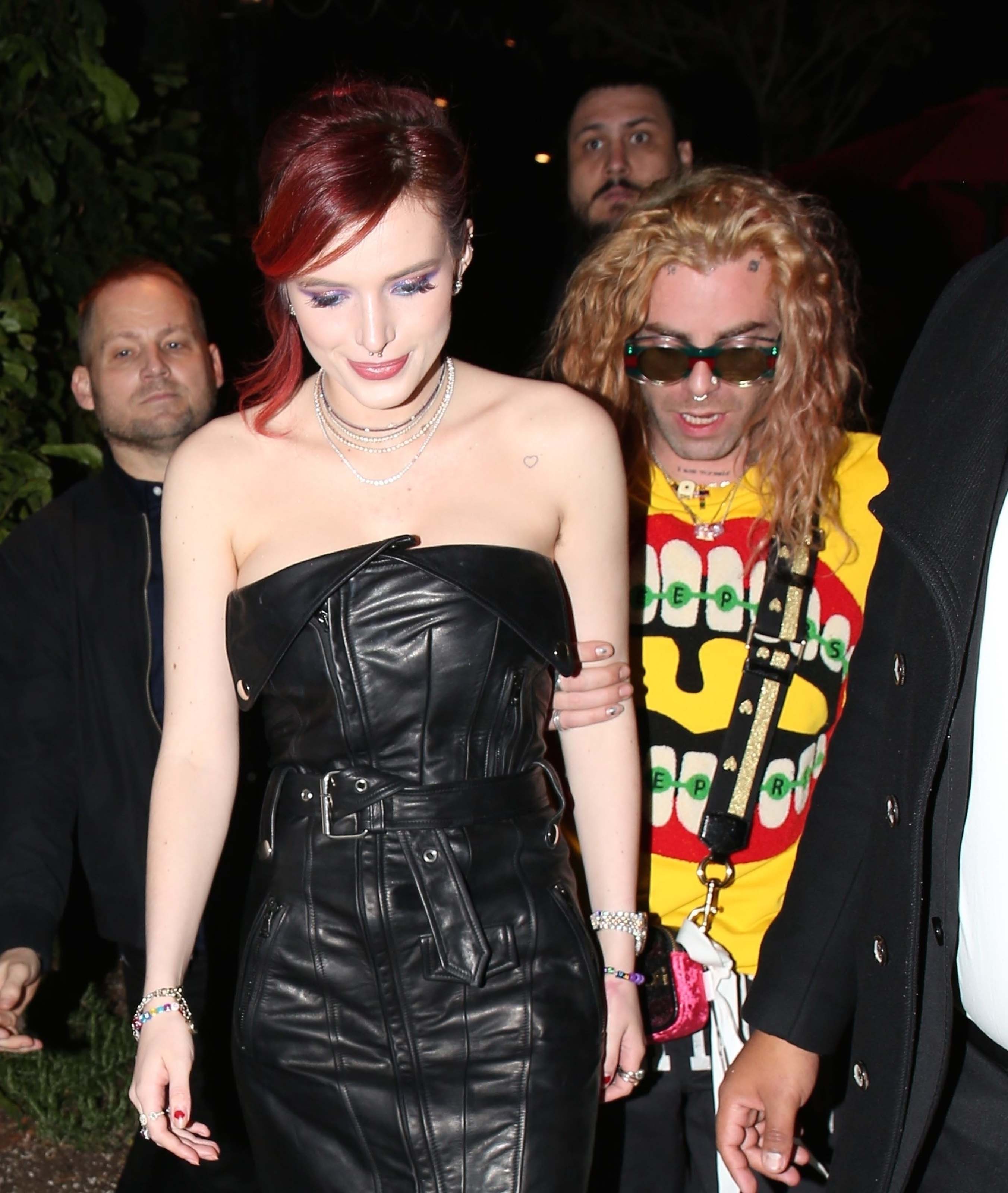 Bella Thorne was spotted arriving at Avenue nightclub