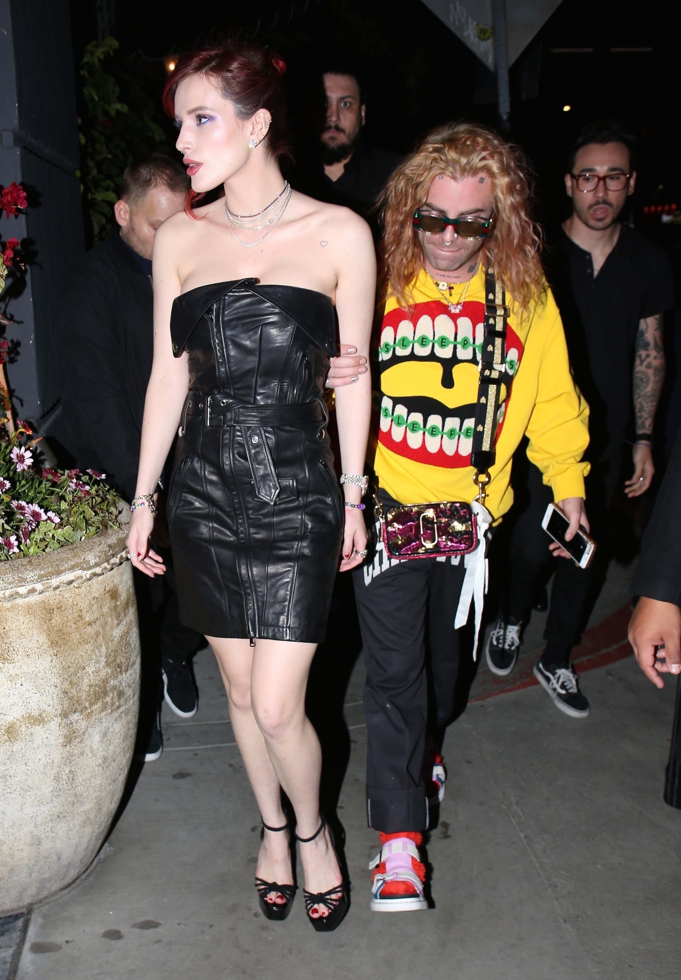 Bella Thorne was spotted arriving at Avenue nightclub