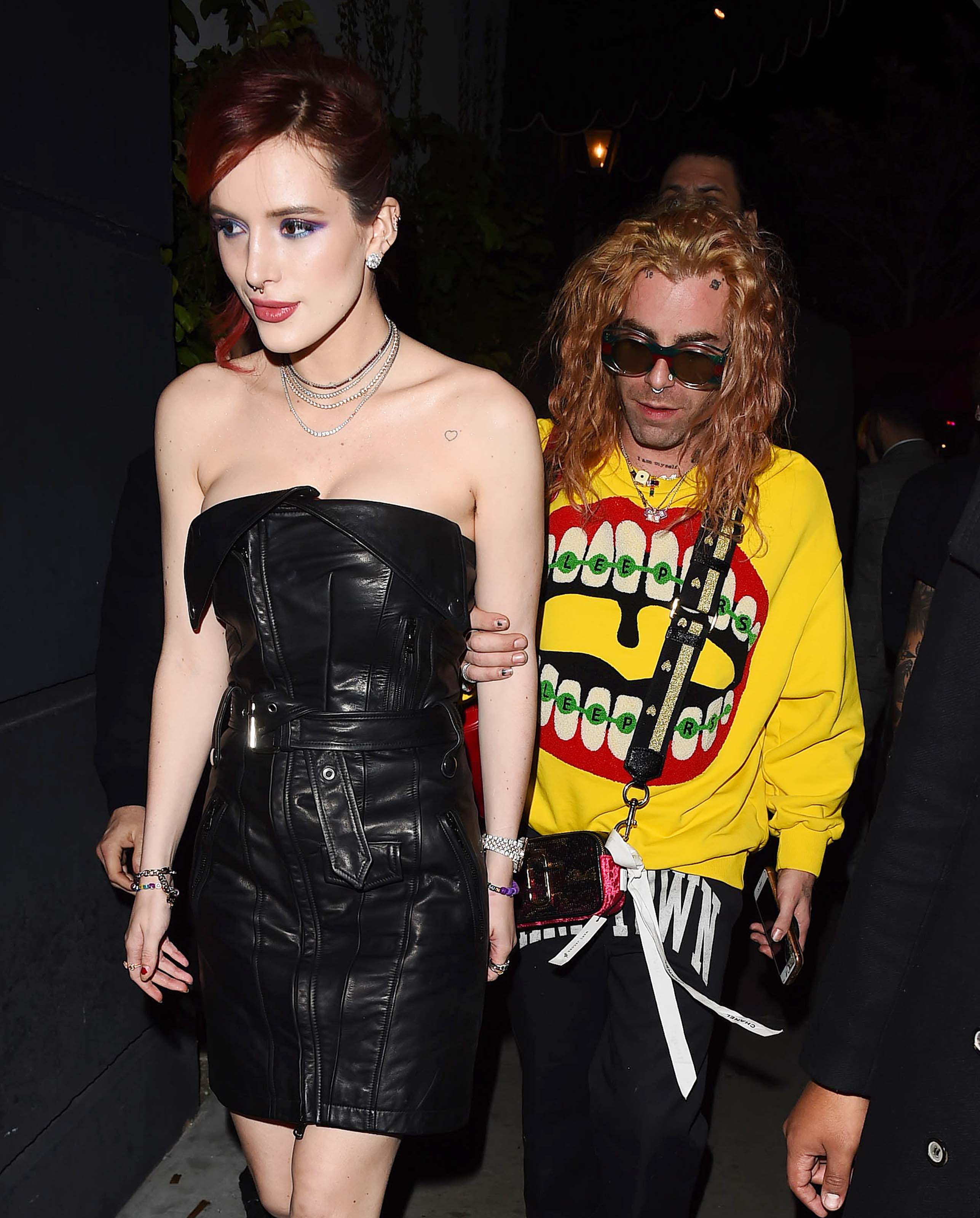 Bella Thorne was spotted arriving at Avenue nightclub