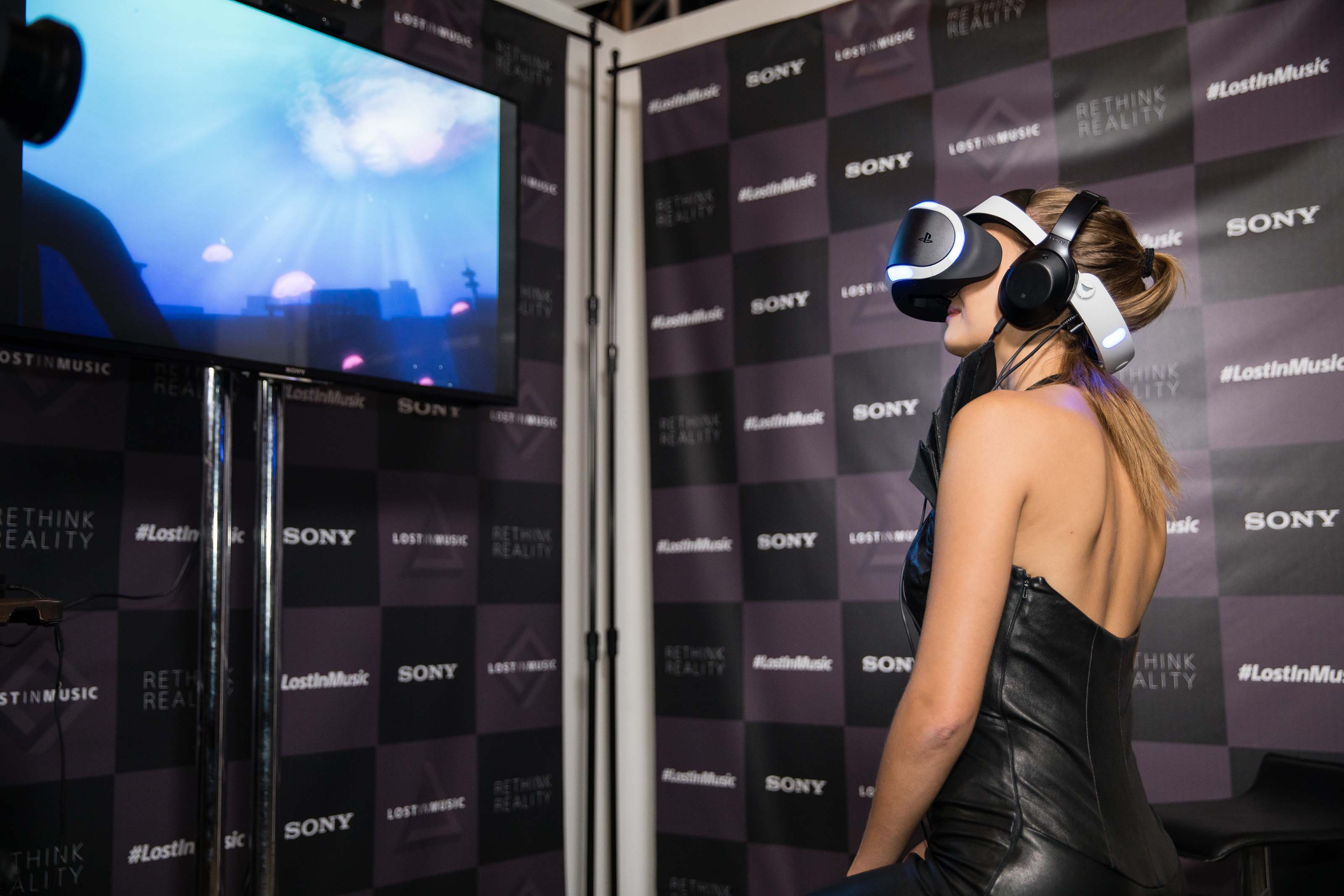 Josephine Skriver attends Acoustic Vessel ‘Odyessey’ Tunnel Sony`s #LostInMusic SXSW Festival