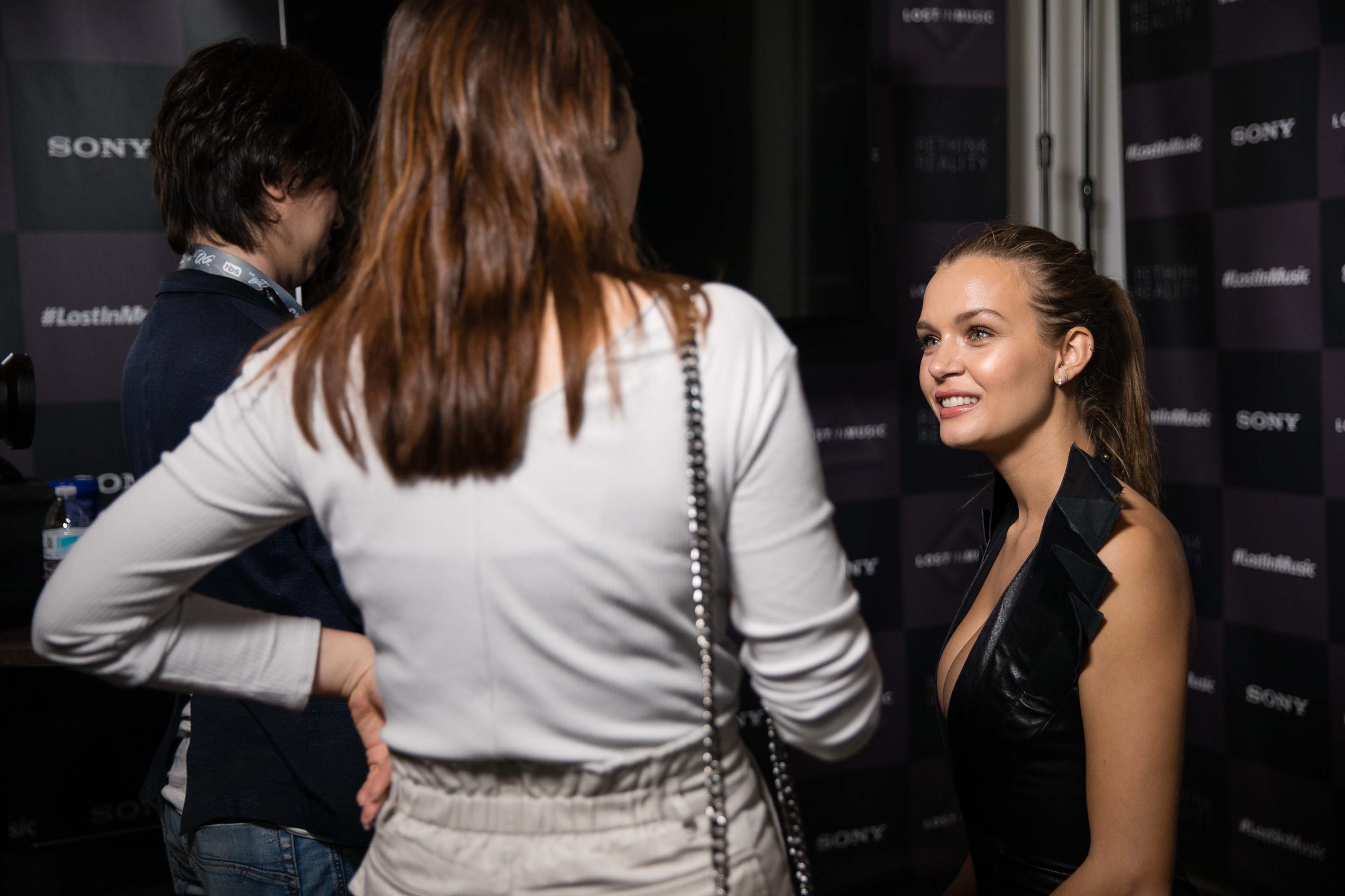 Josephine Skriver attends Acoustic Vessel ‘Odyessey’ Tunnel Sony`s #LostInMusic SXSW Festival