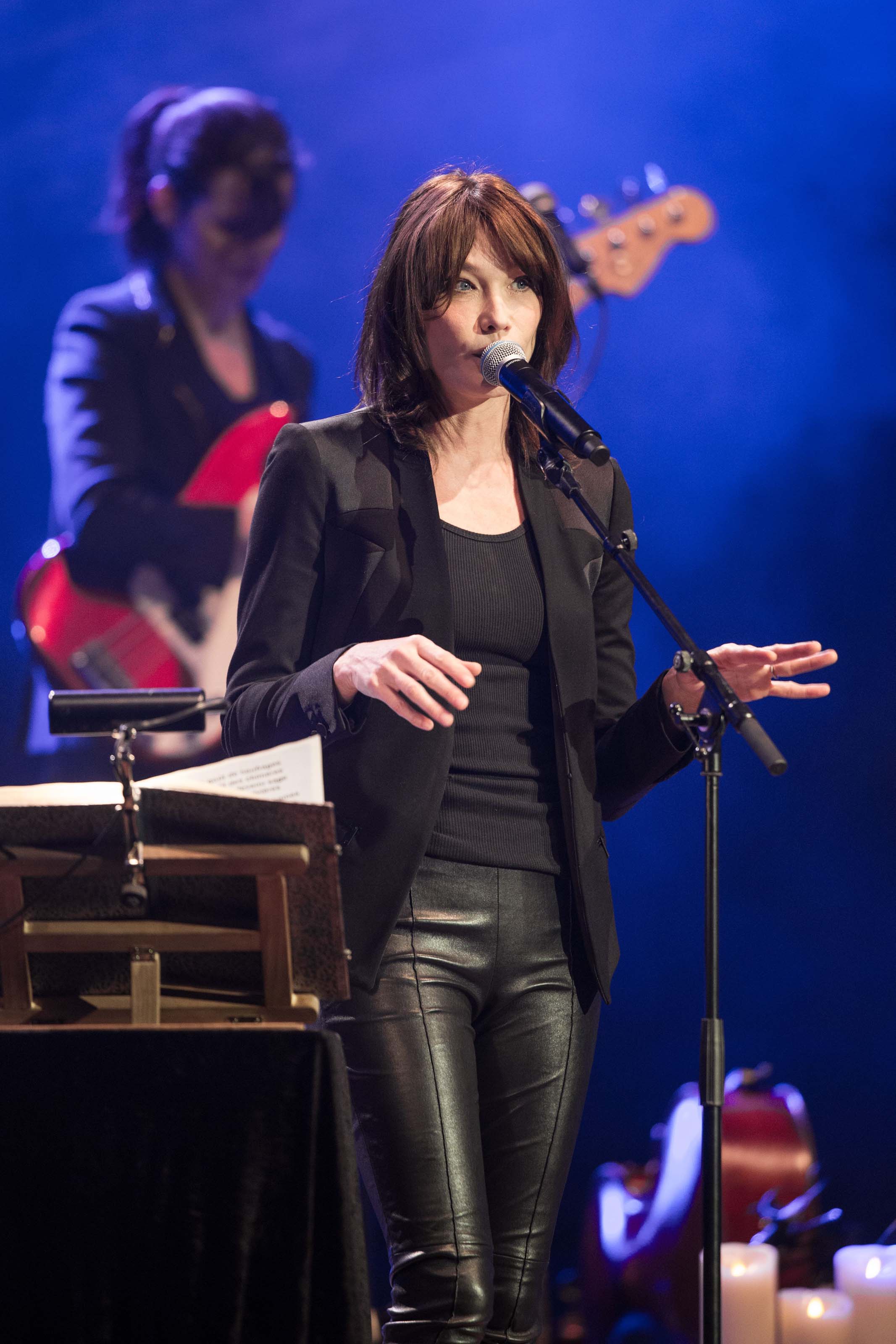 Carla Bruni Sarkozy at a concert in Hamburg