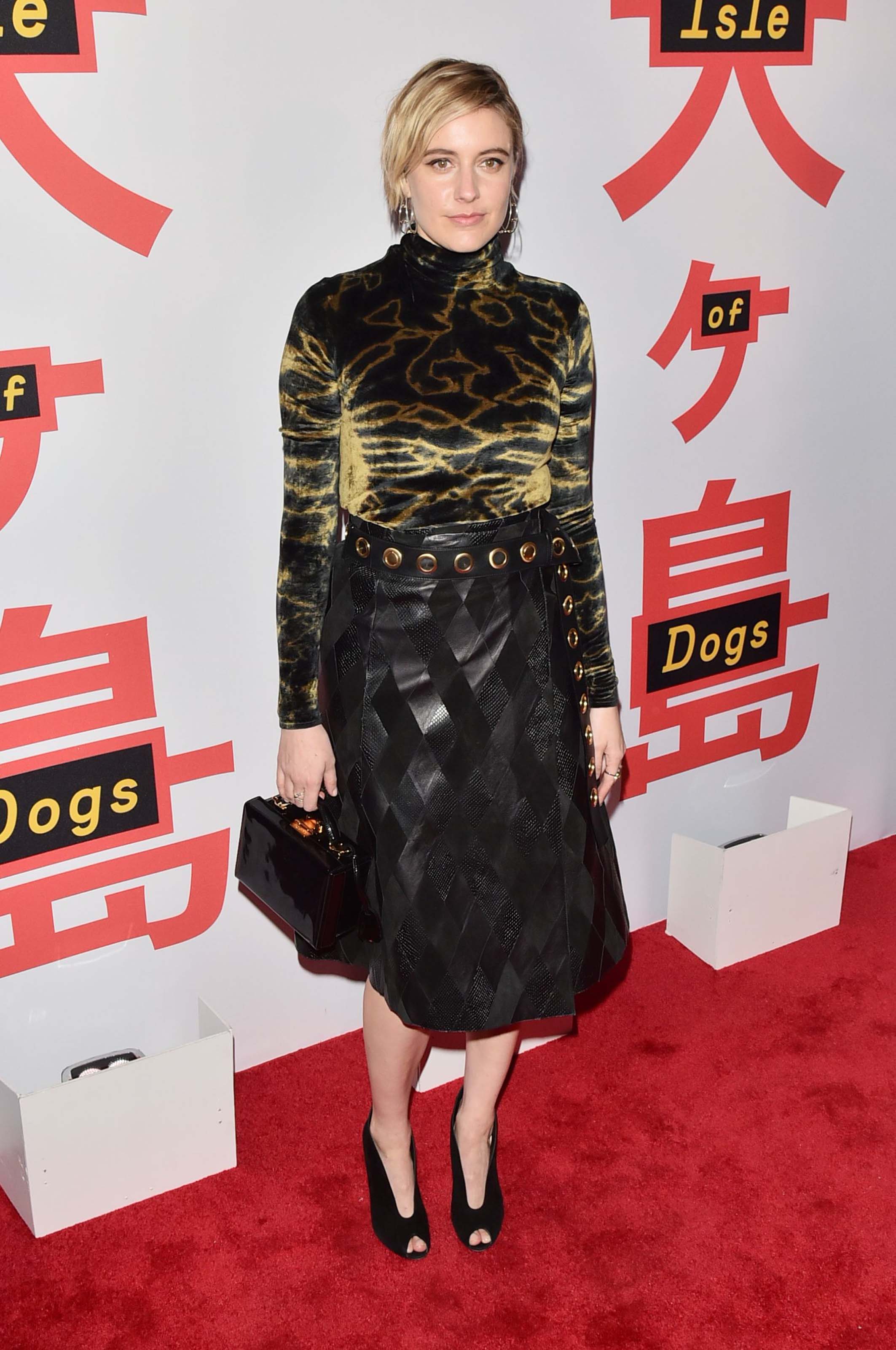 Greta Gerwig attends Isle of Dogs film screening