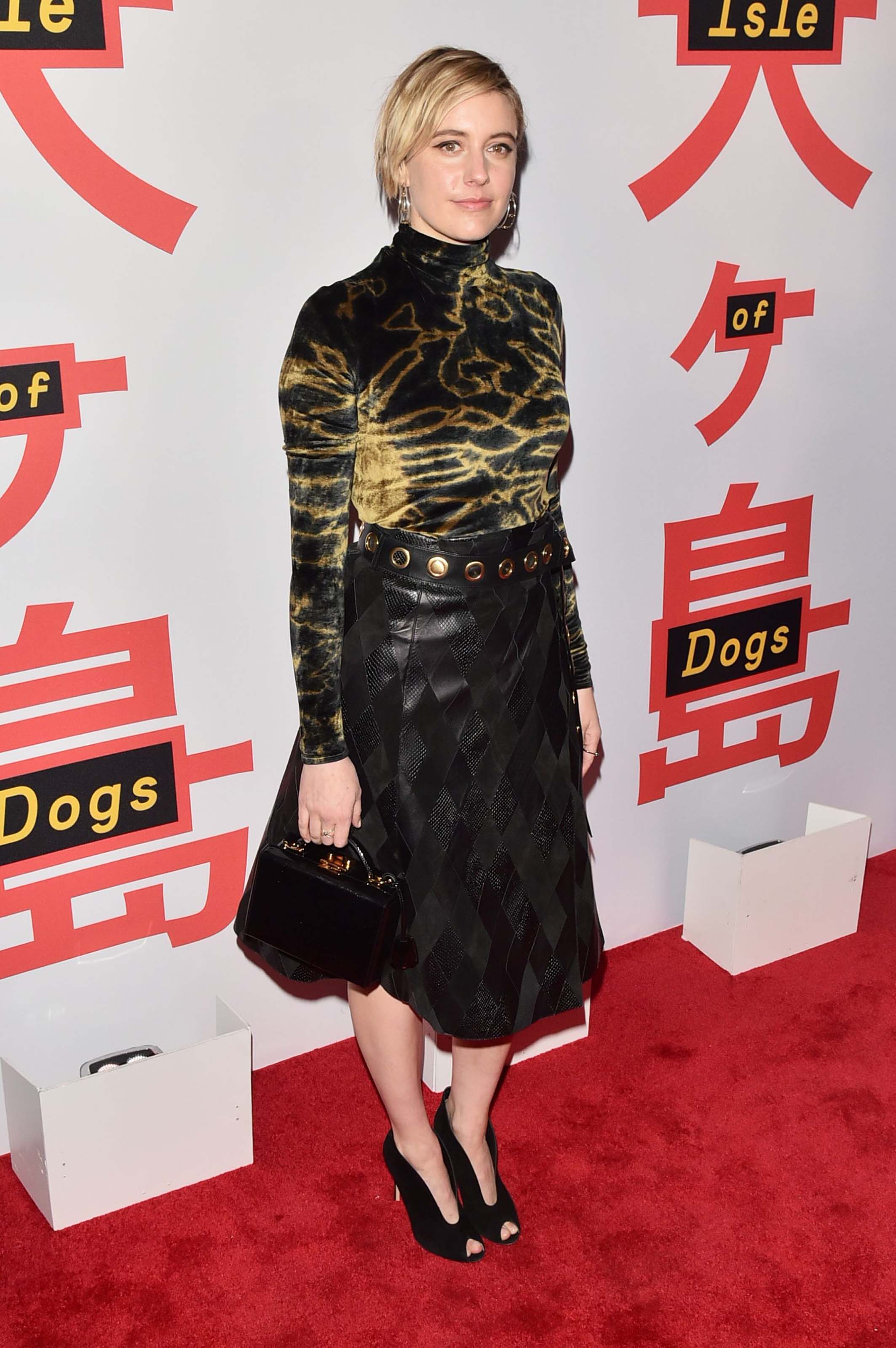 Greta Gerwig attends Isle of Dogs film screening