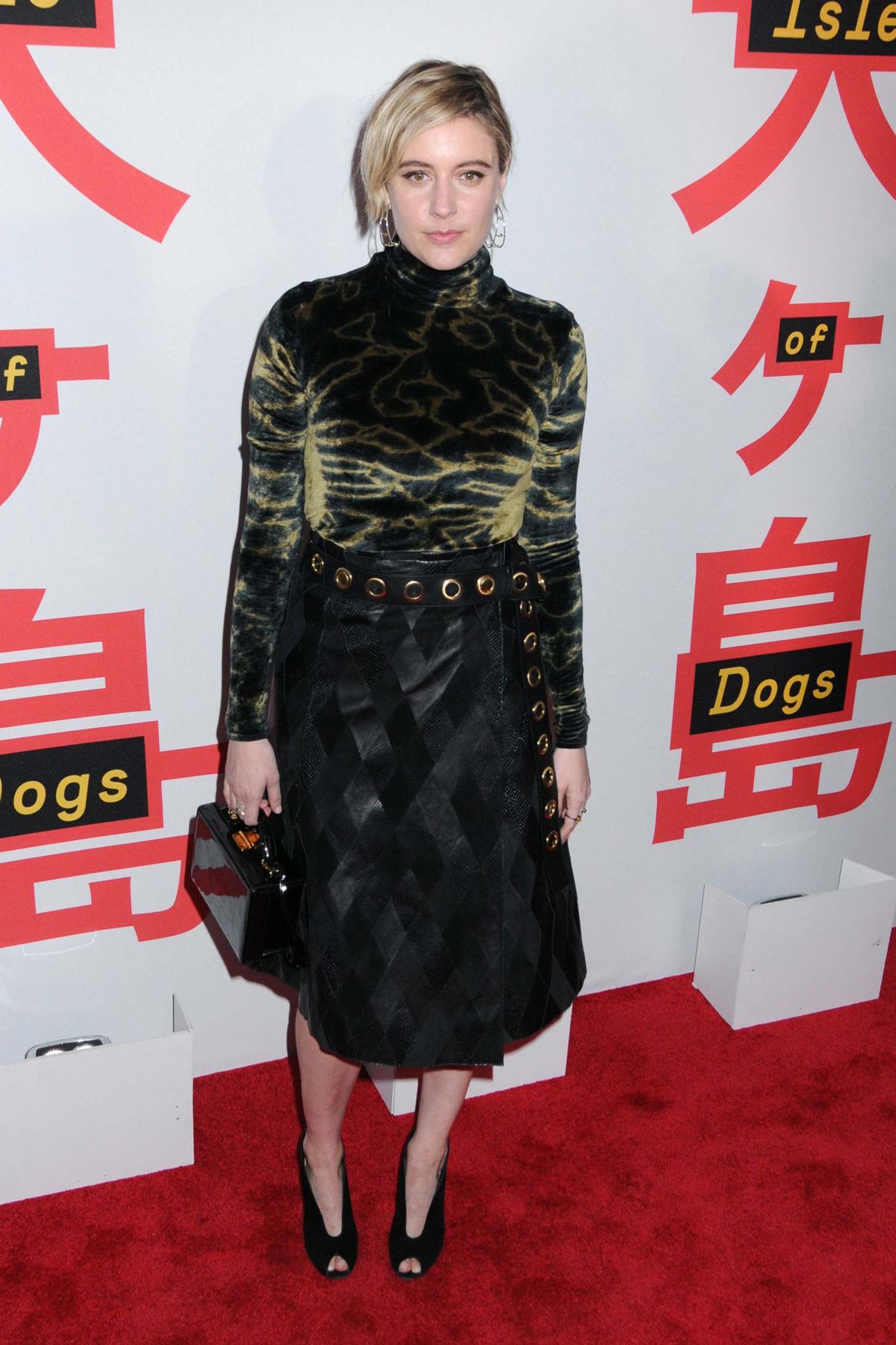 Greta Gerwig attends Isle of Dogs film screening