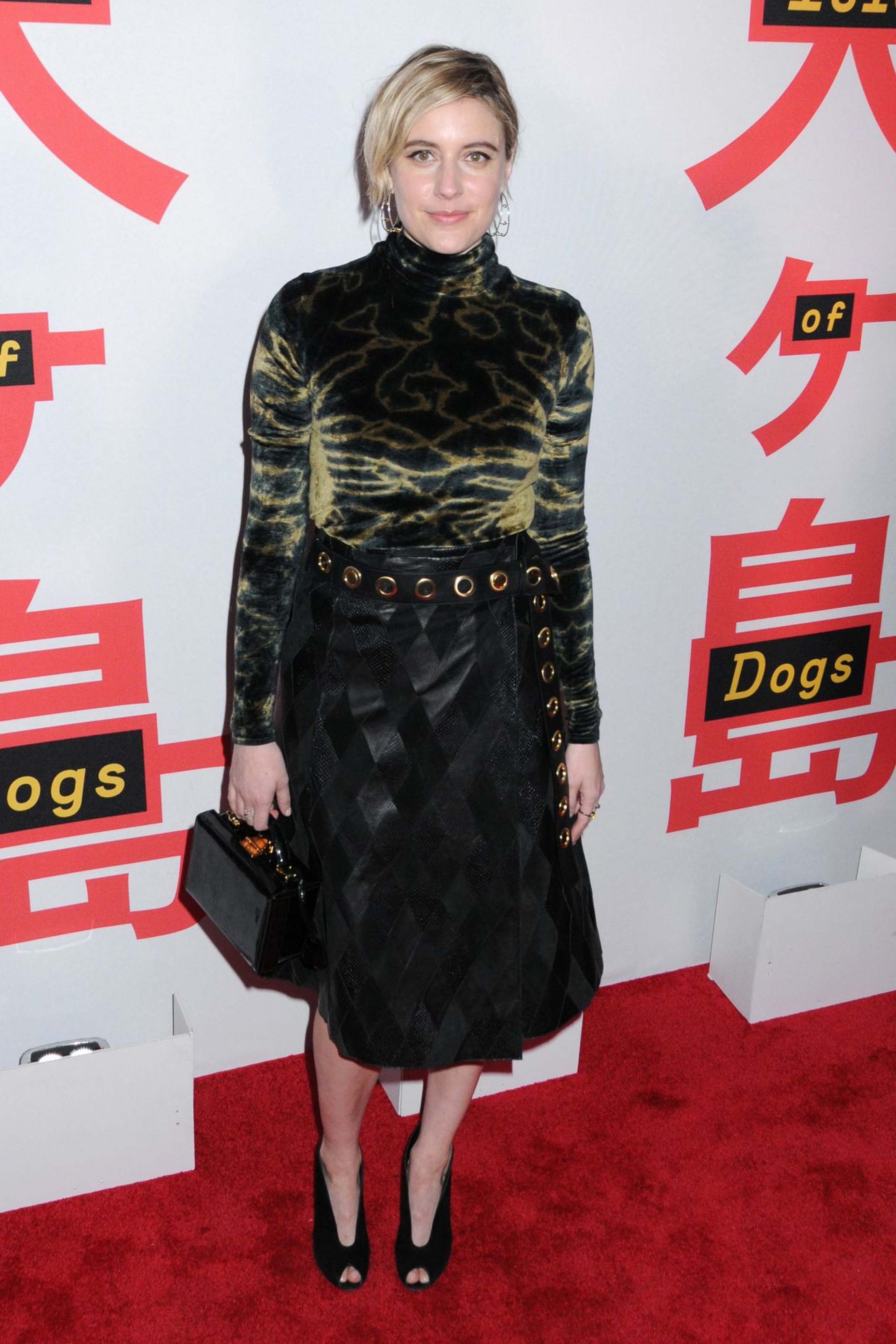 Greta Gerwig attends Isle of Dogs film screening