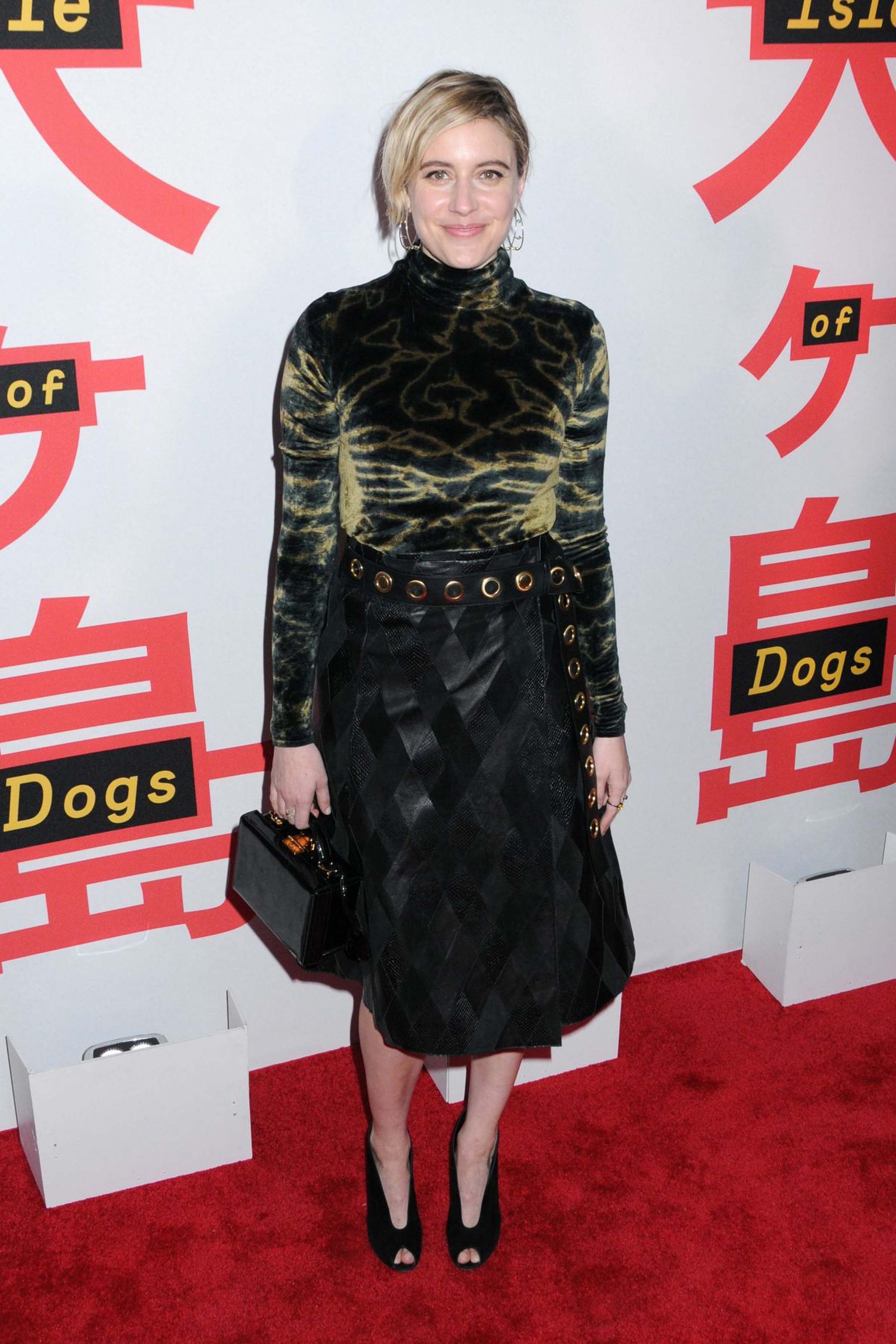 Greta Gerwig attends Isle of Dogs film screening