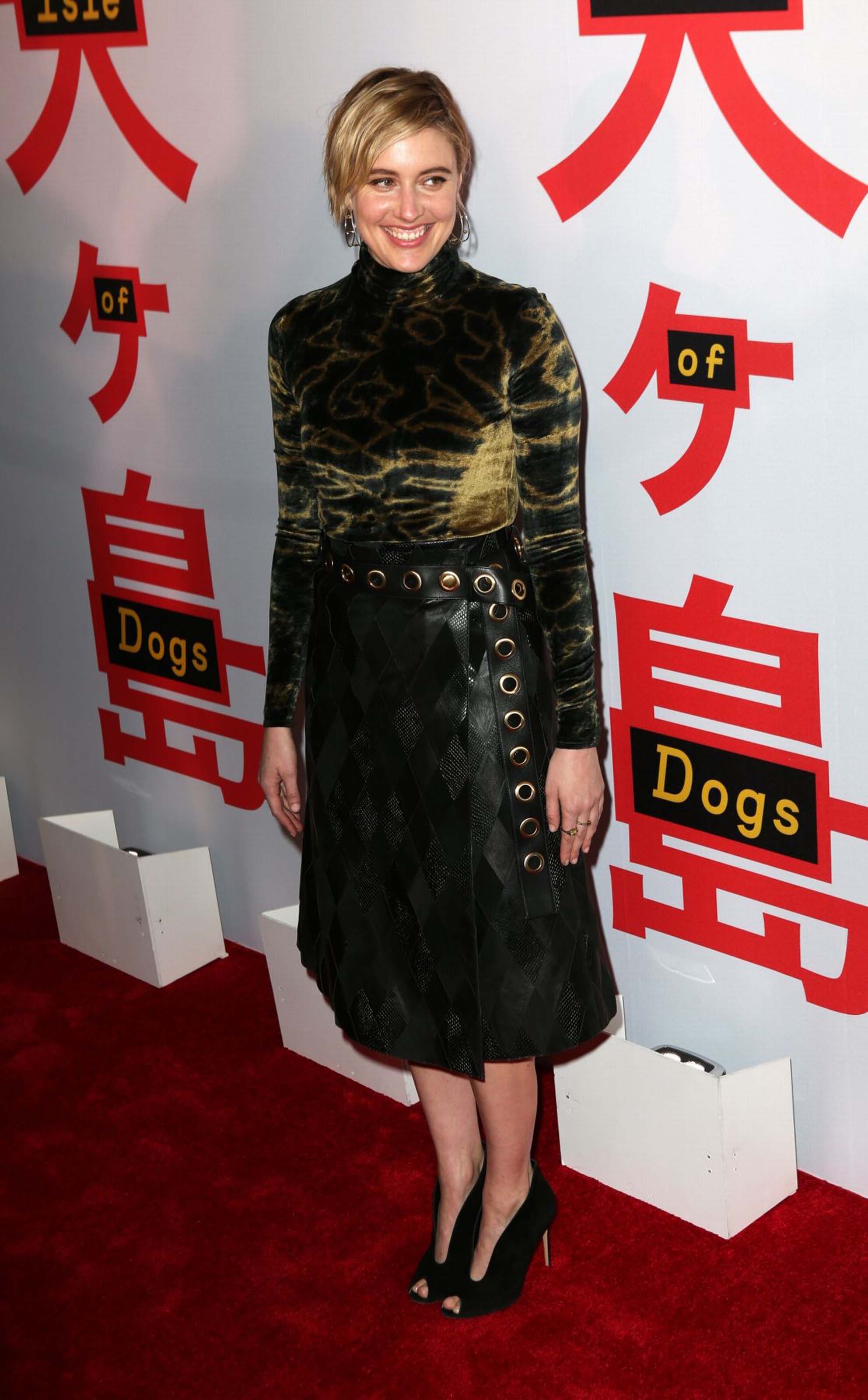 Greta Gerwig attends Isle of Dogs film screening