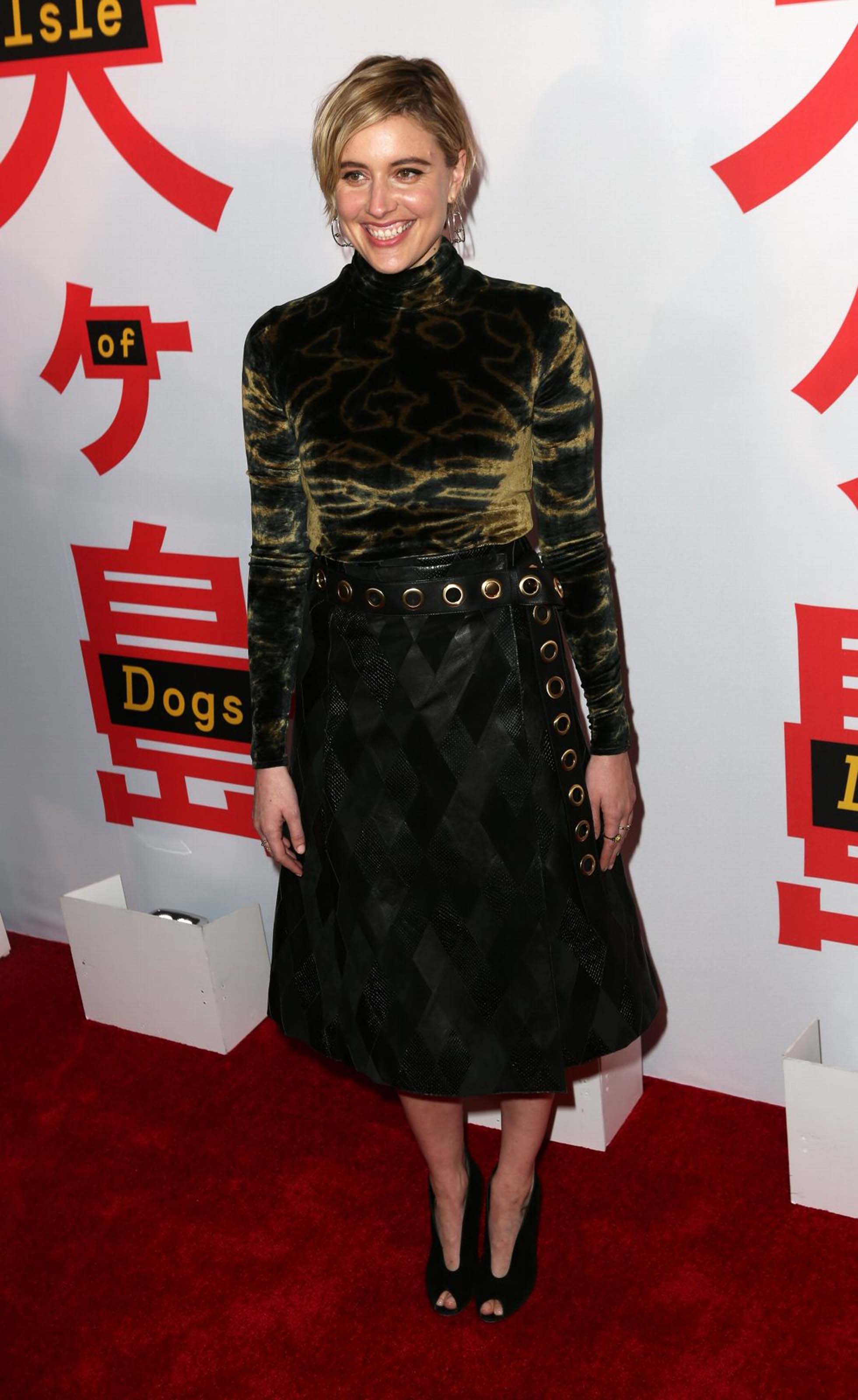 Greta Gerwig attends Isle of Dogs film screening