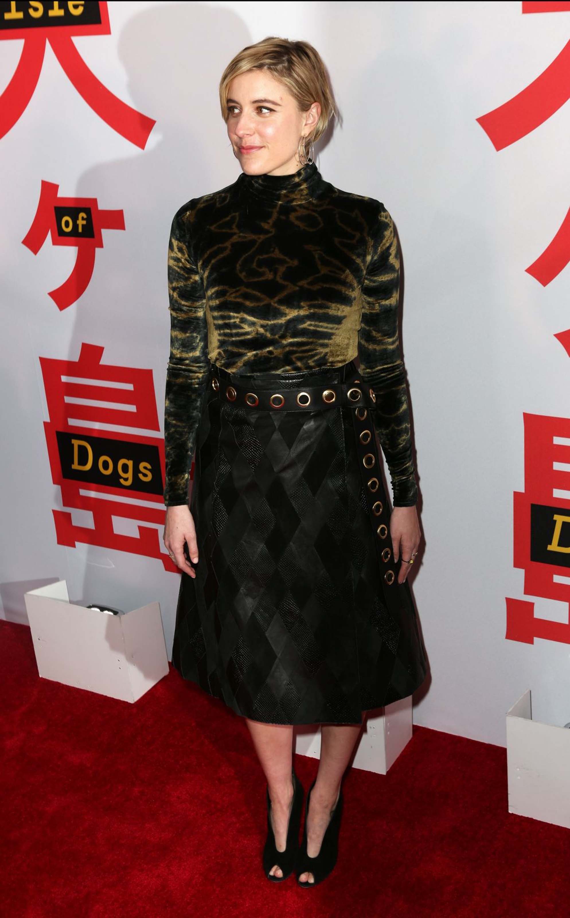 Greta Gerwig attends Isle of Dogs film screening