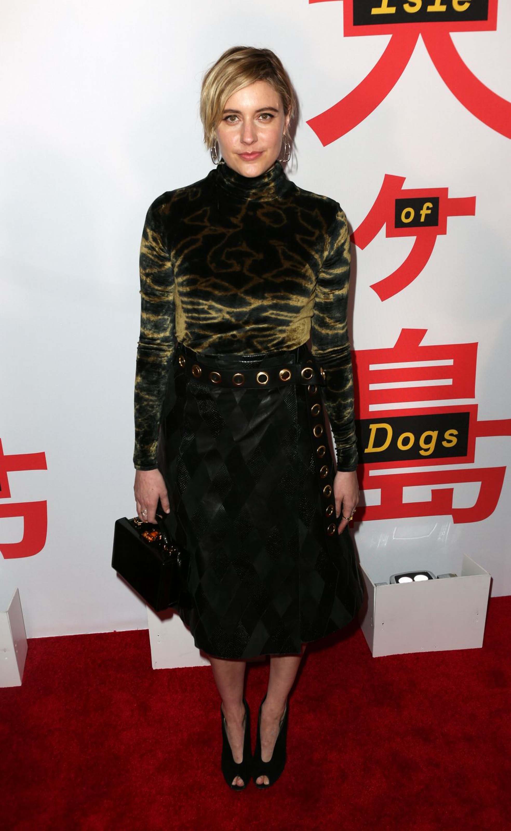 Greta Gerwig attends Isle of Dogs film screening