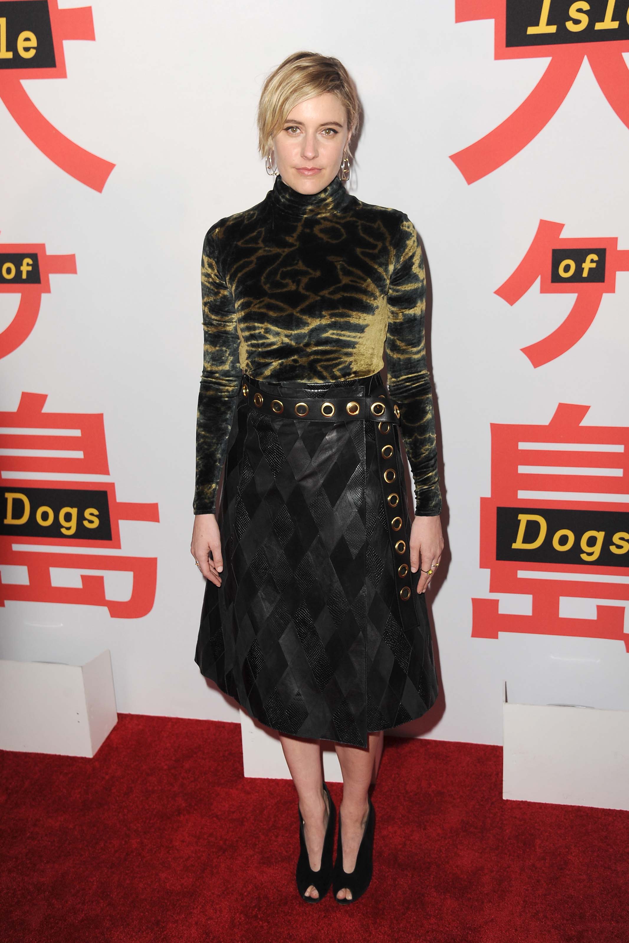 Greta Gerwig attends Isle of Dogs film screening