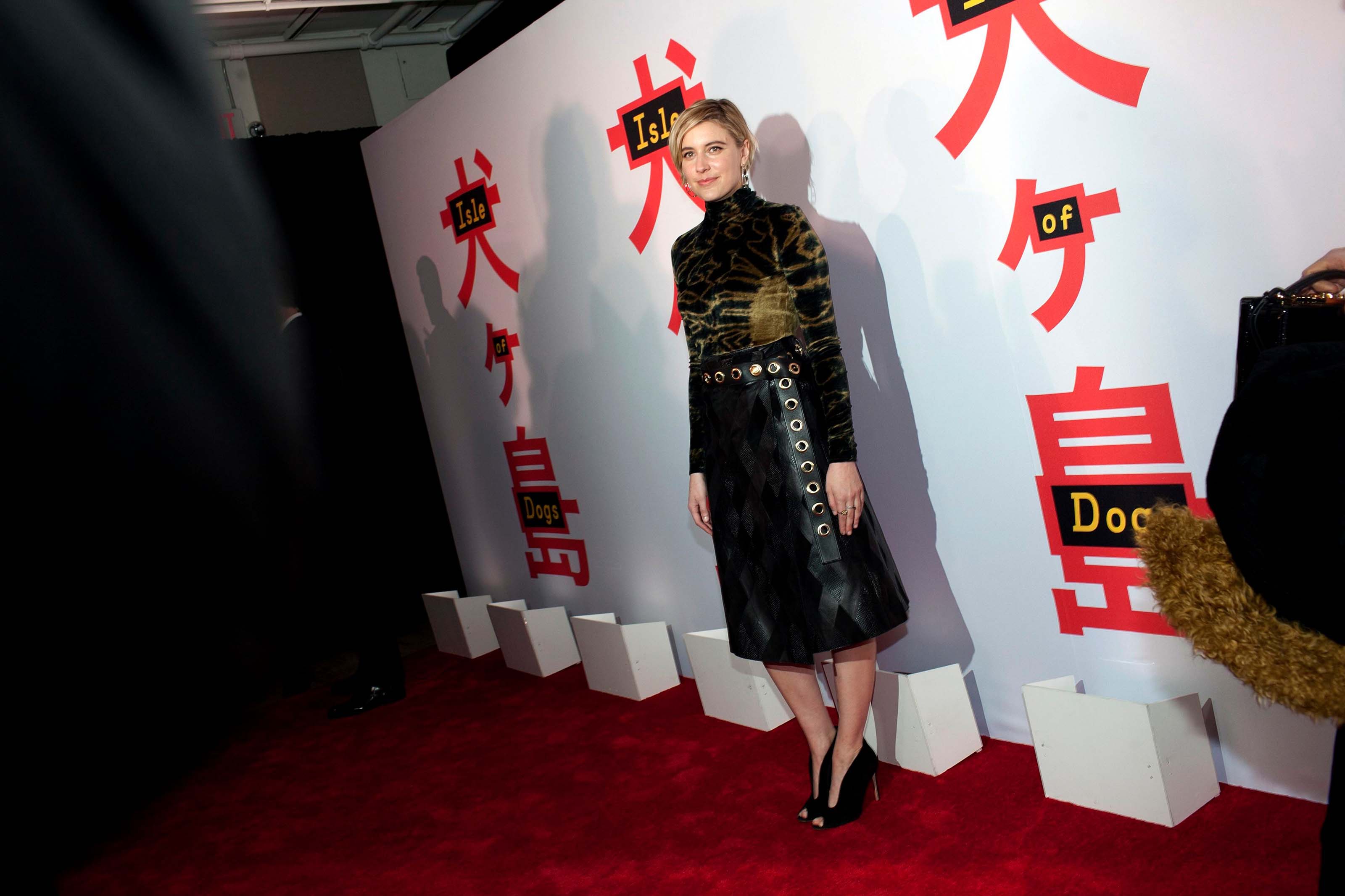 Greta Gerwig attends Isle of Dogs film screening