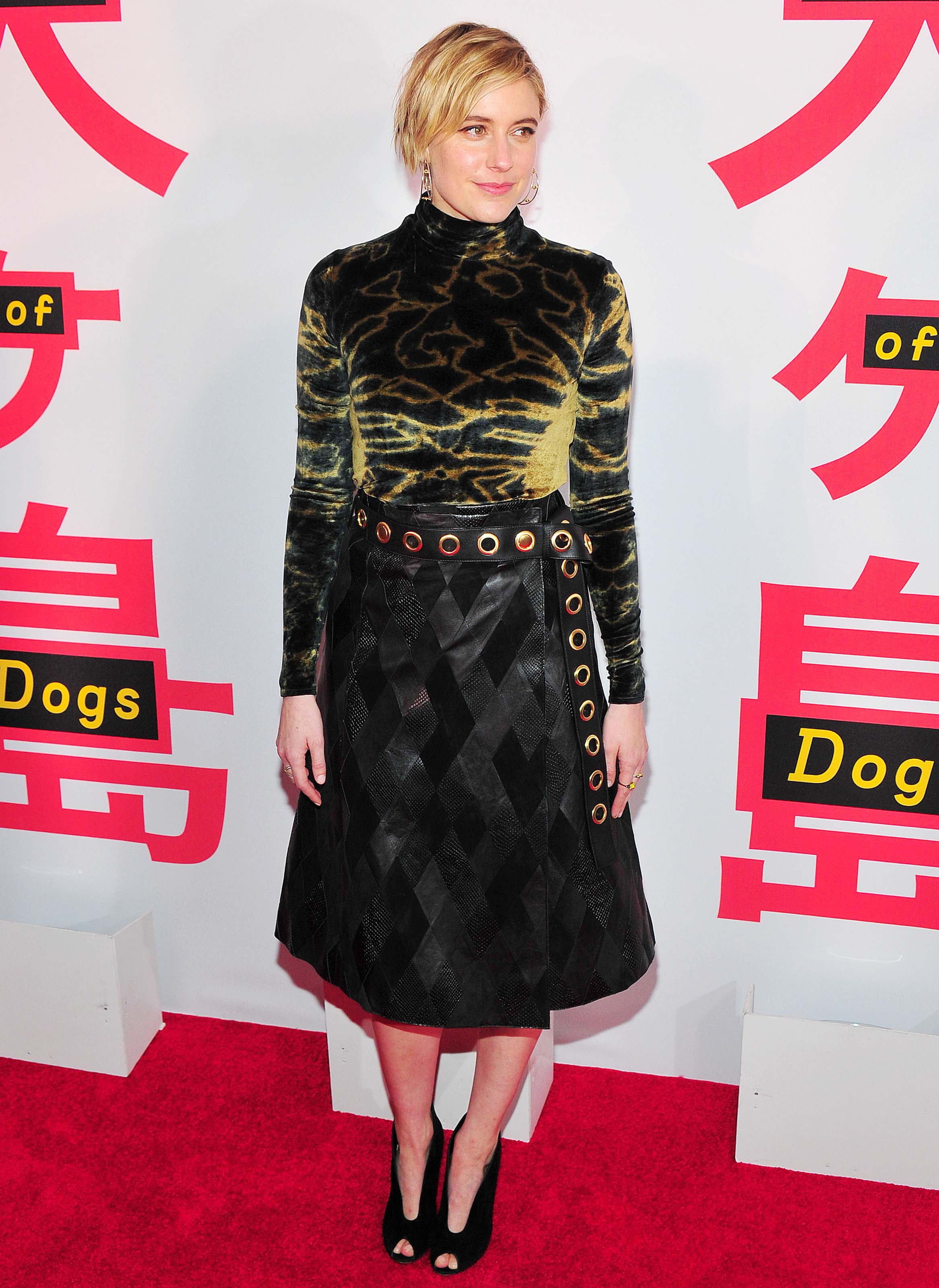 Greta Gerwig attends Isle of Dogs film screening