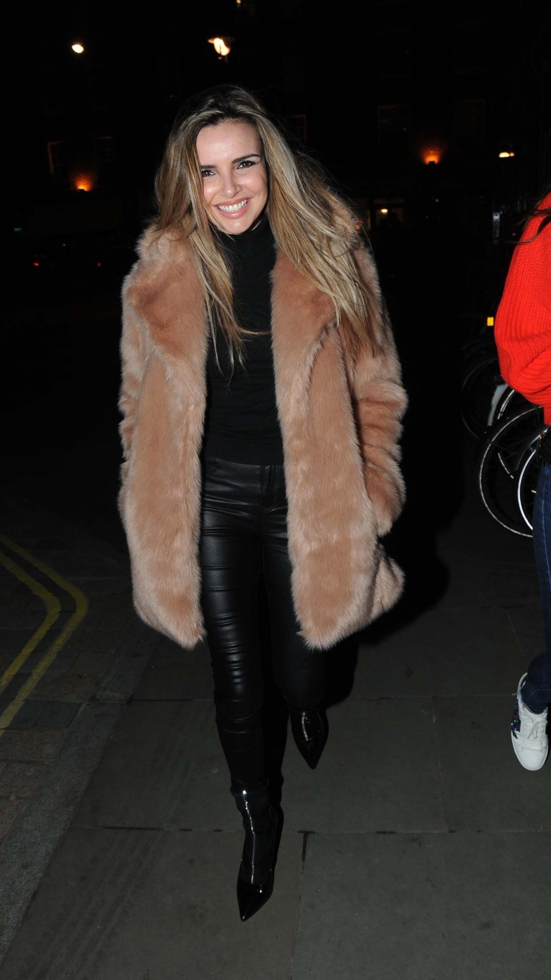 Nadine Coyle leaving the Chiltern FireHouse