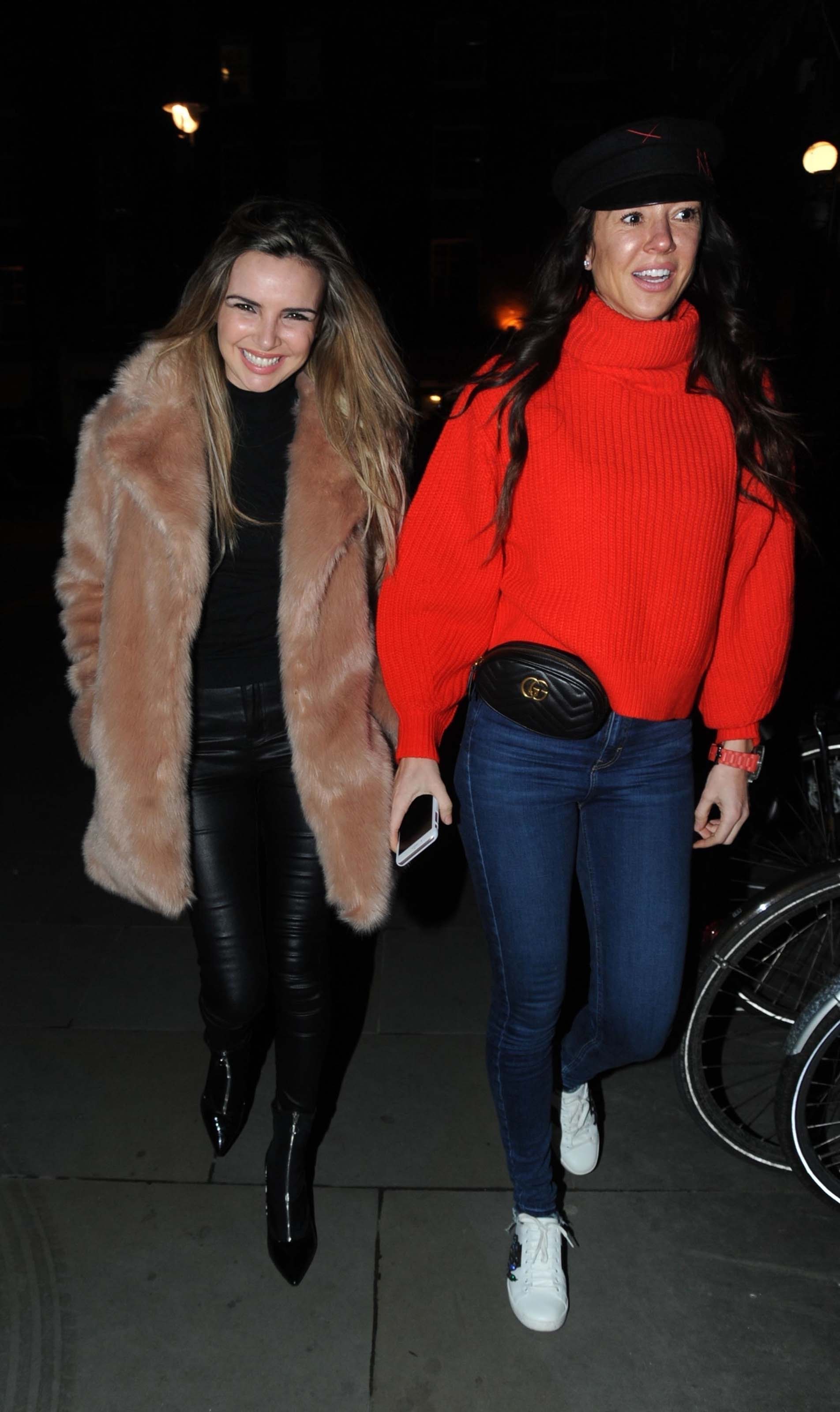 Nadine Coyle leaving the Chiltern FireHouse