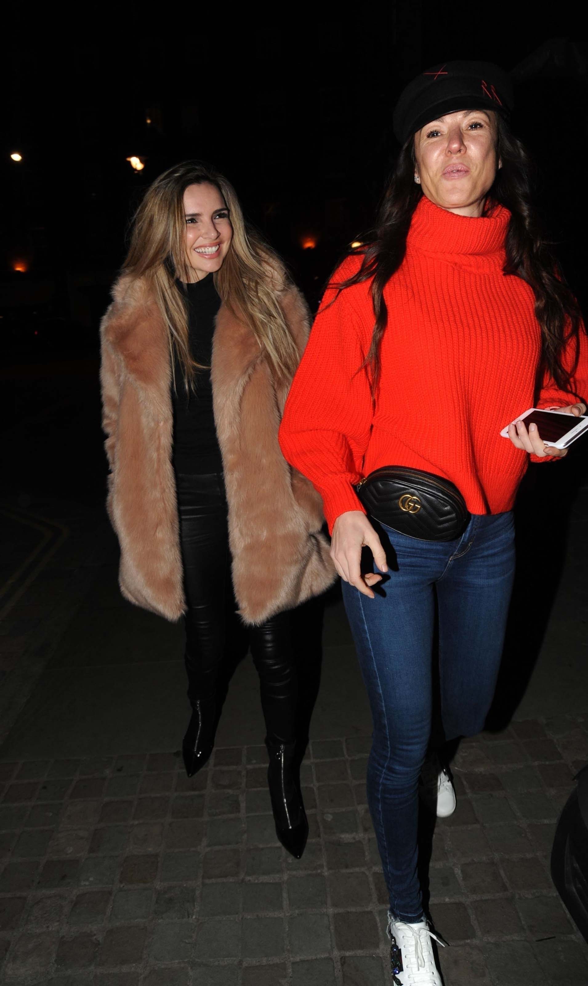 Nadine Coyle leaving the Chiltern FireHouse