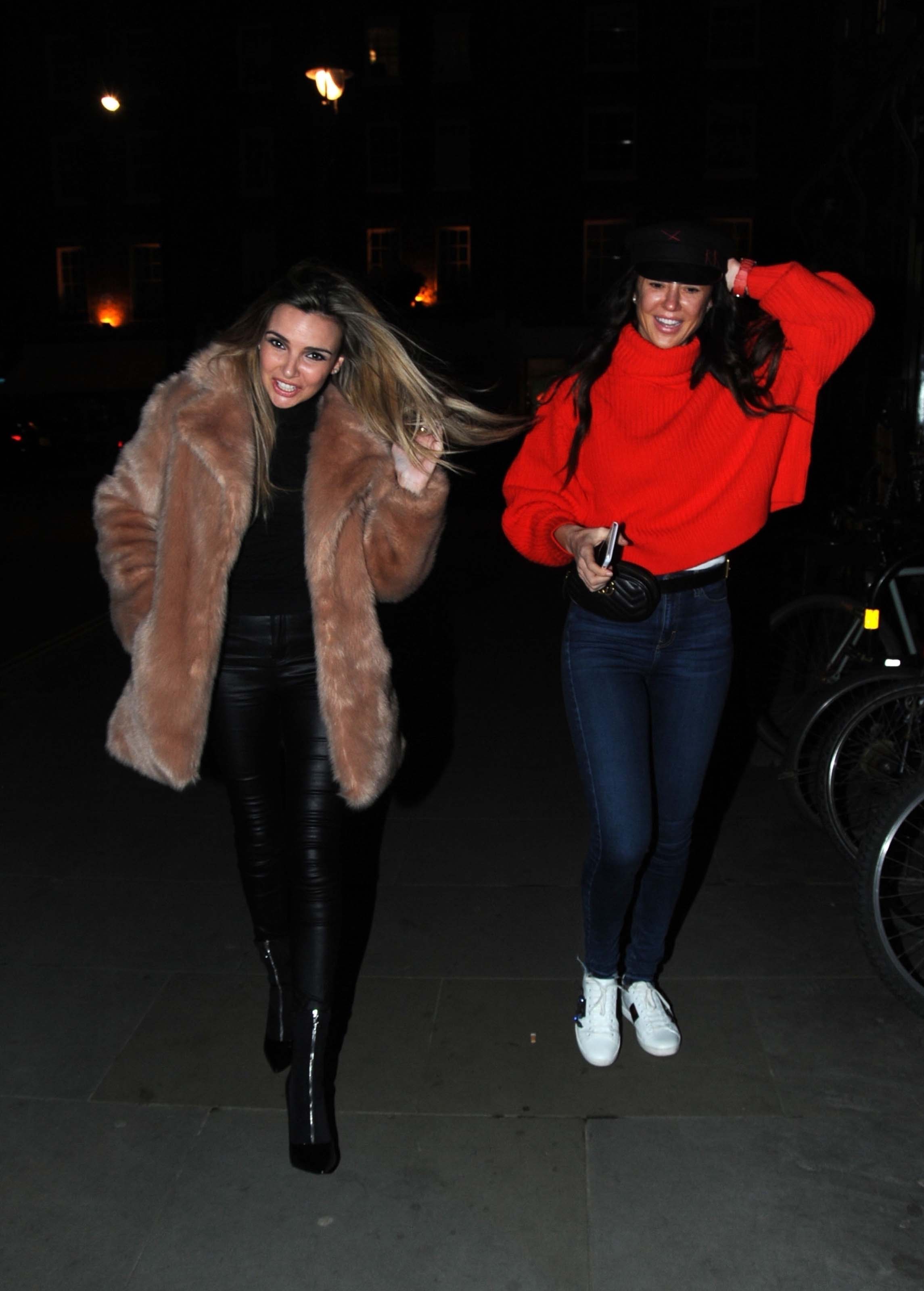 Nadine Coyle leaving the Chiltern FireHouse