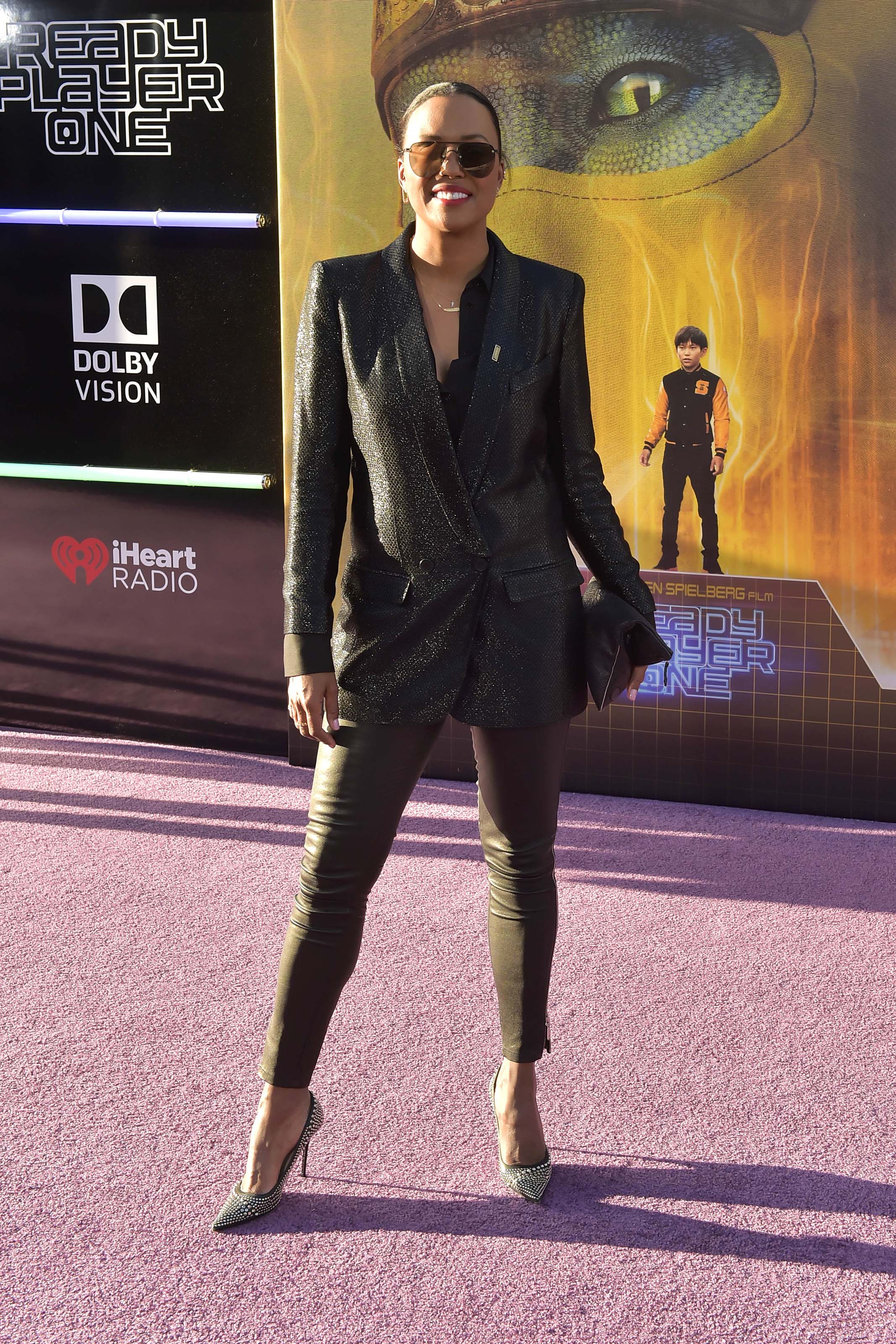 Aisha Tyler attends Ready Player One film premiere