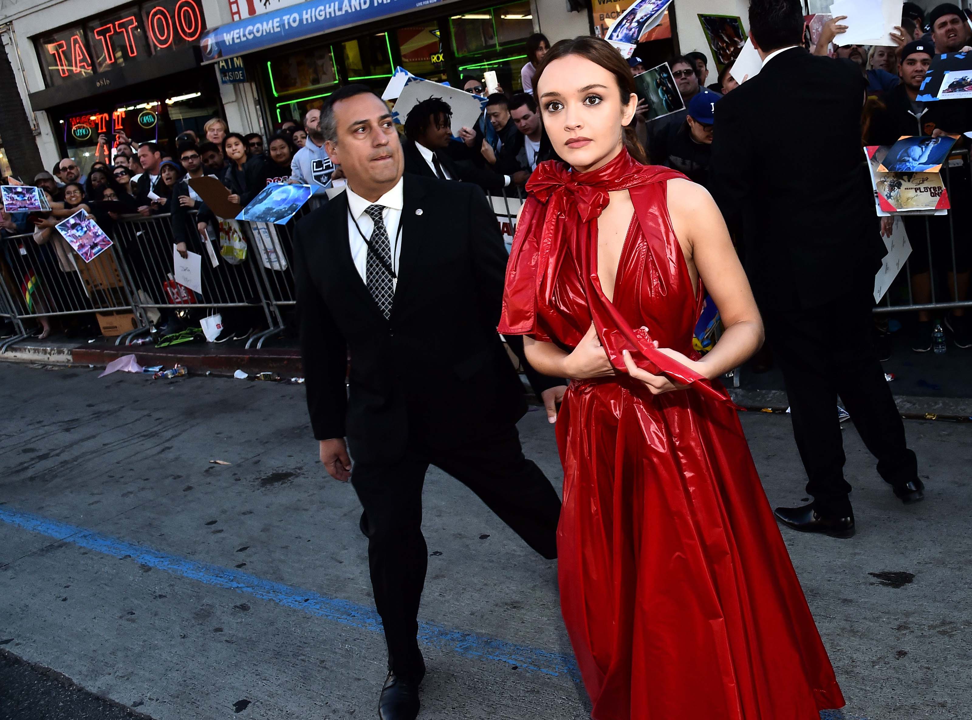 Olivia Cooke attends Ready Player One Premiere