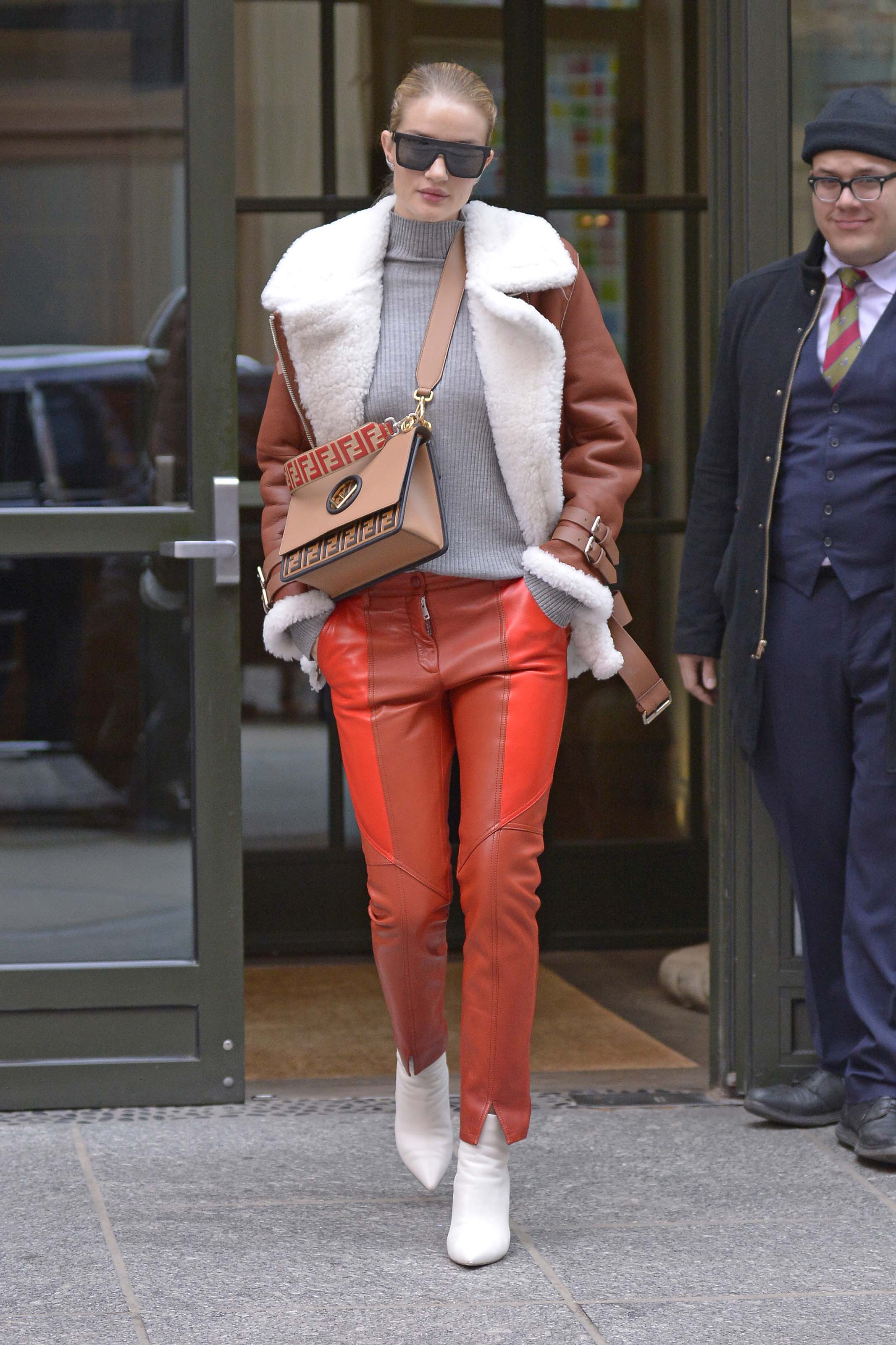 Rosie Huntington Whiteley out in NYC