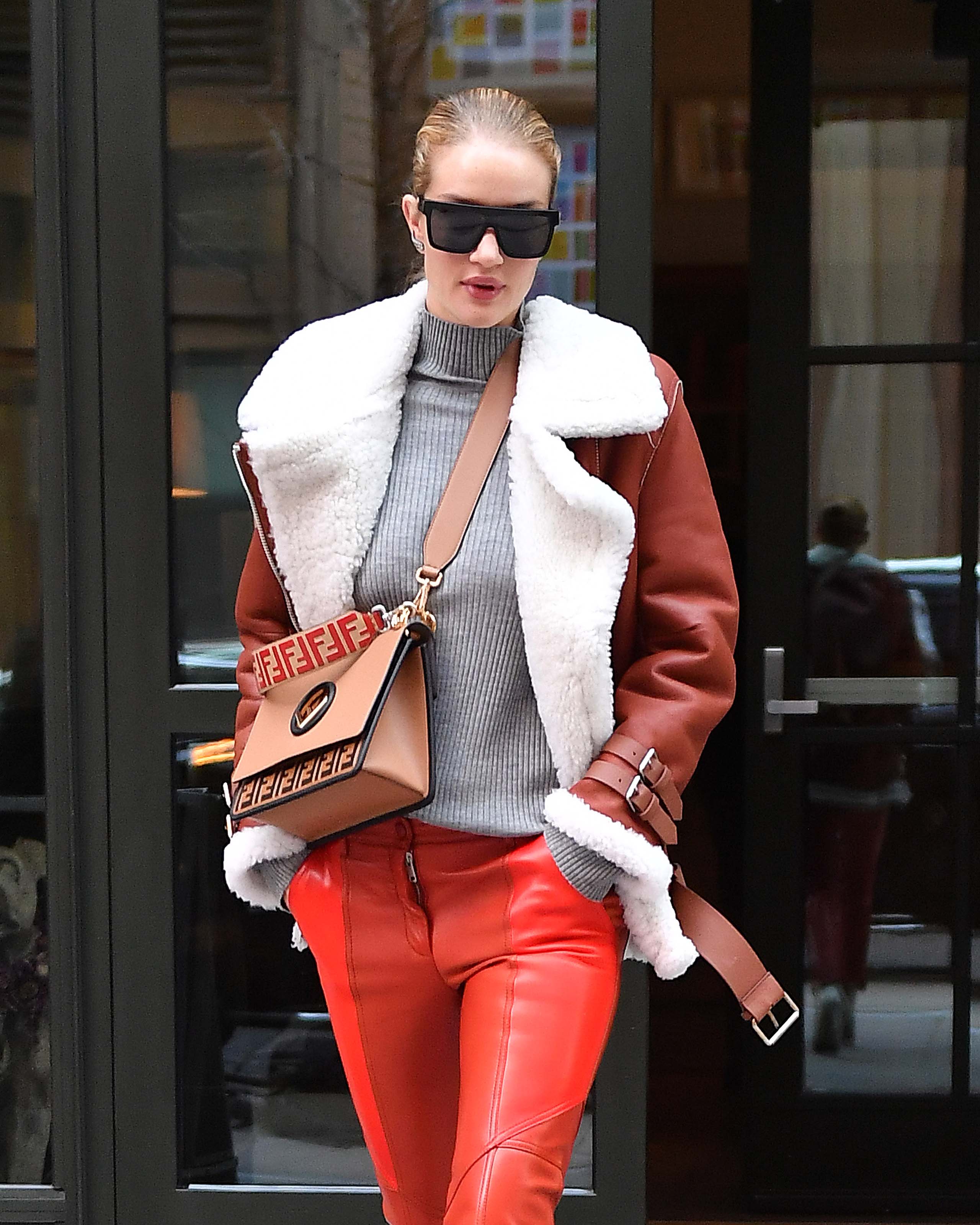 Rosie Huntington Whiteley out in NYC