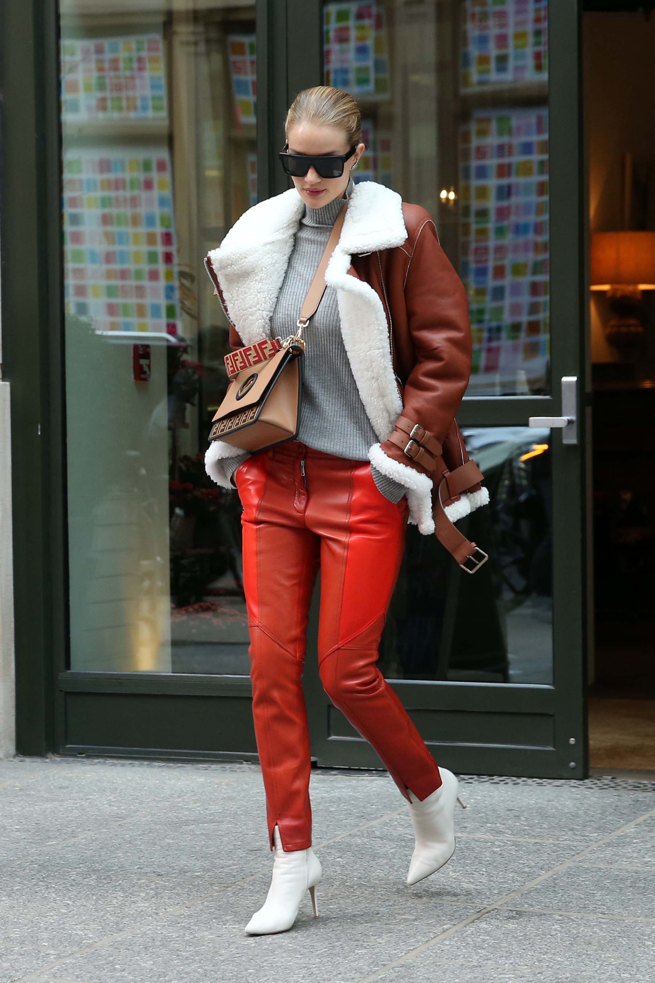 Rosie Huntington Whiteley out in NYC