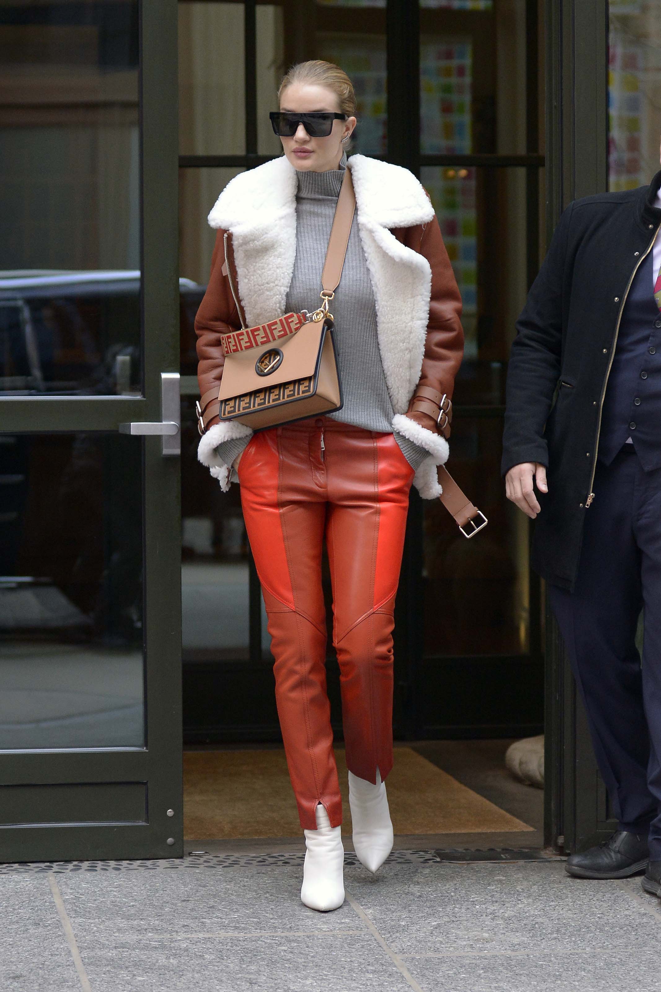 Rosie Huntington Whiteley out in NYC