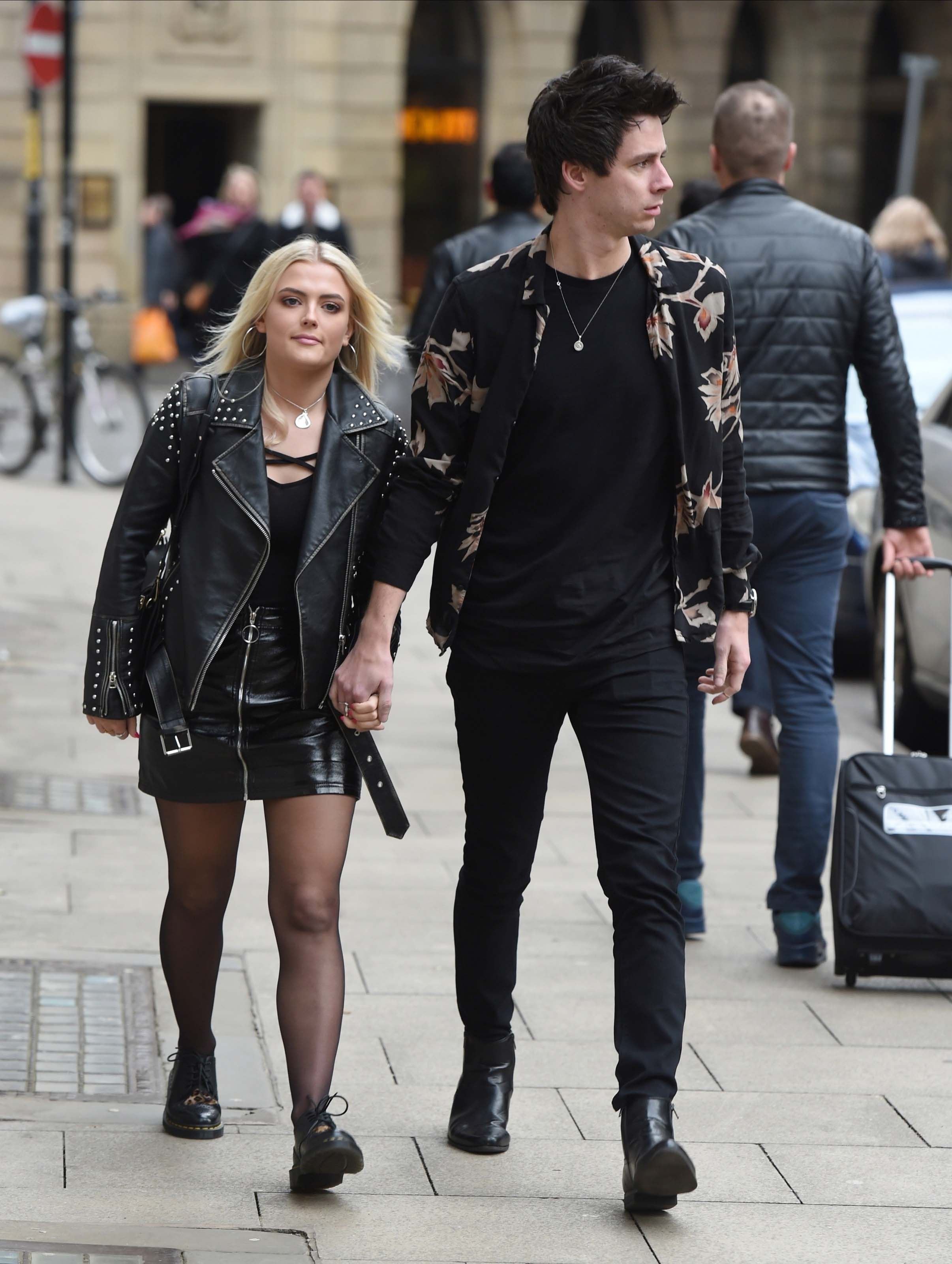 Lucy Fallon enjoys a spot of afternoon lunch