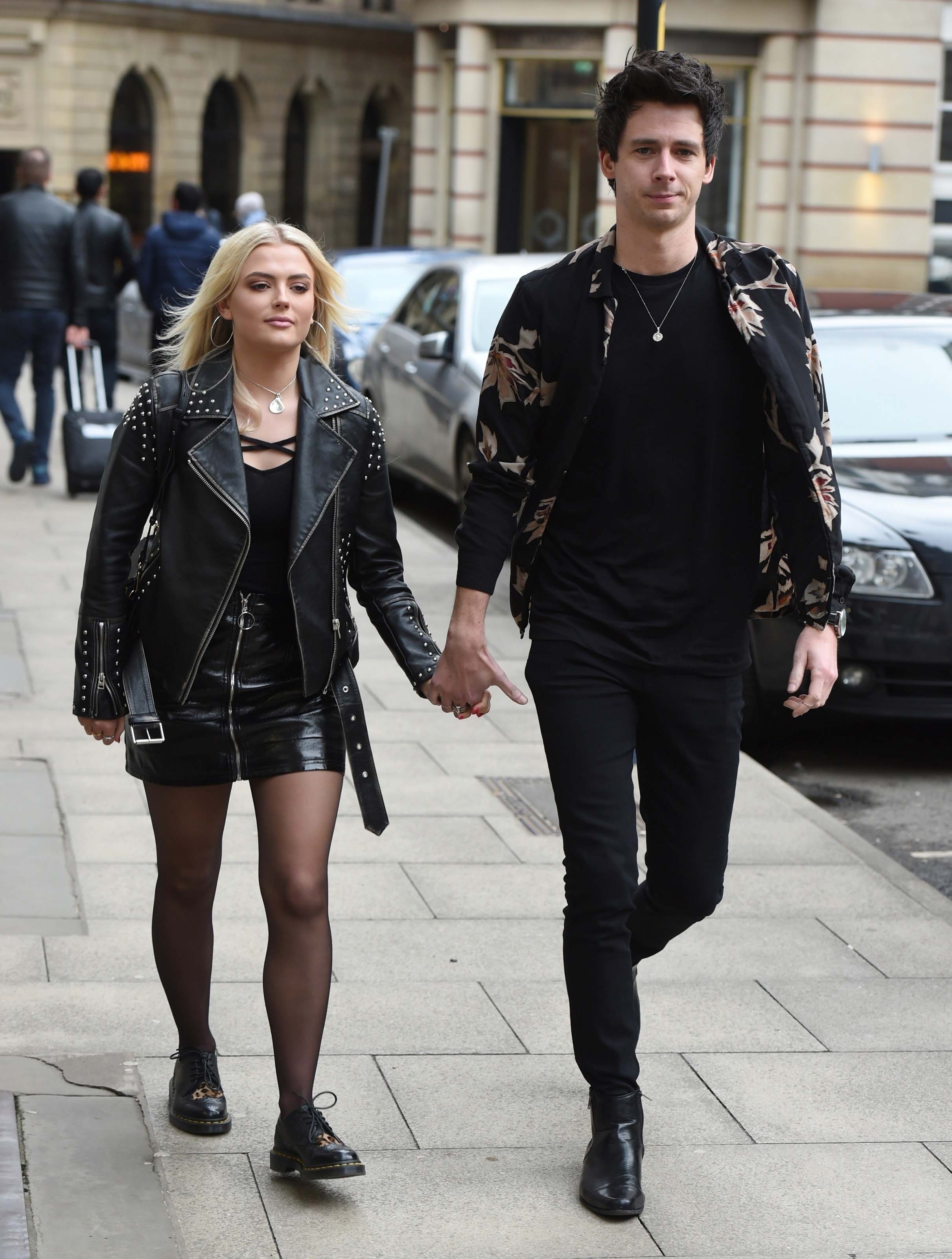 Lucy Fallon enjoys a spot of afternoon lunch