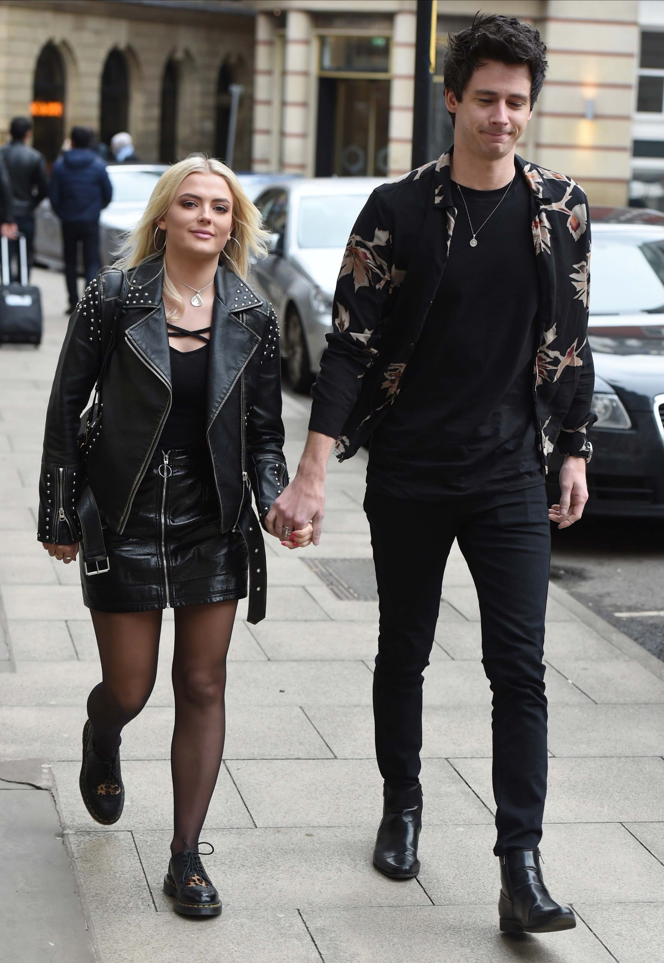 Lucy Fallon enjoys a spot of afternoon lunch