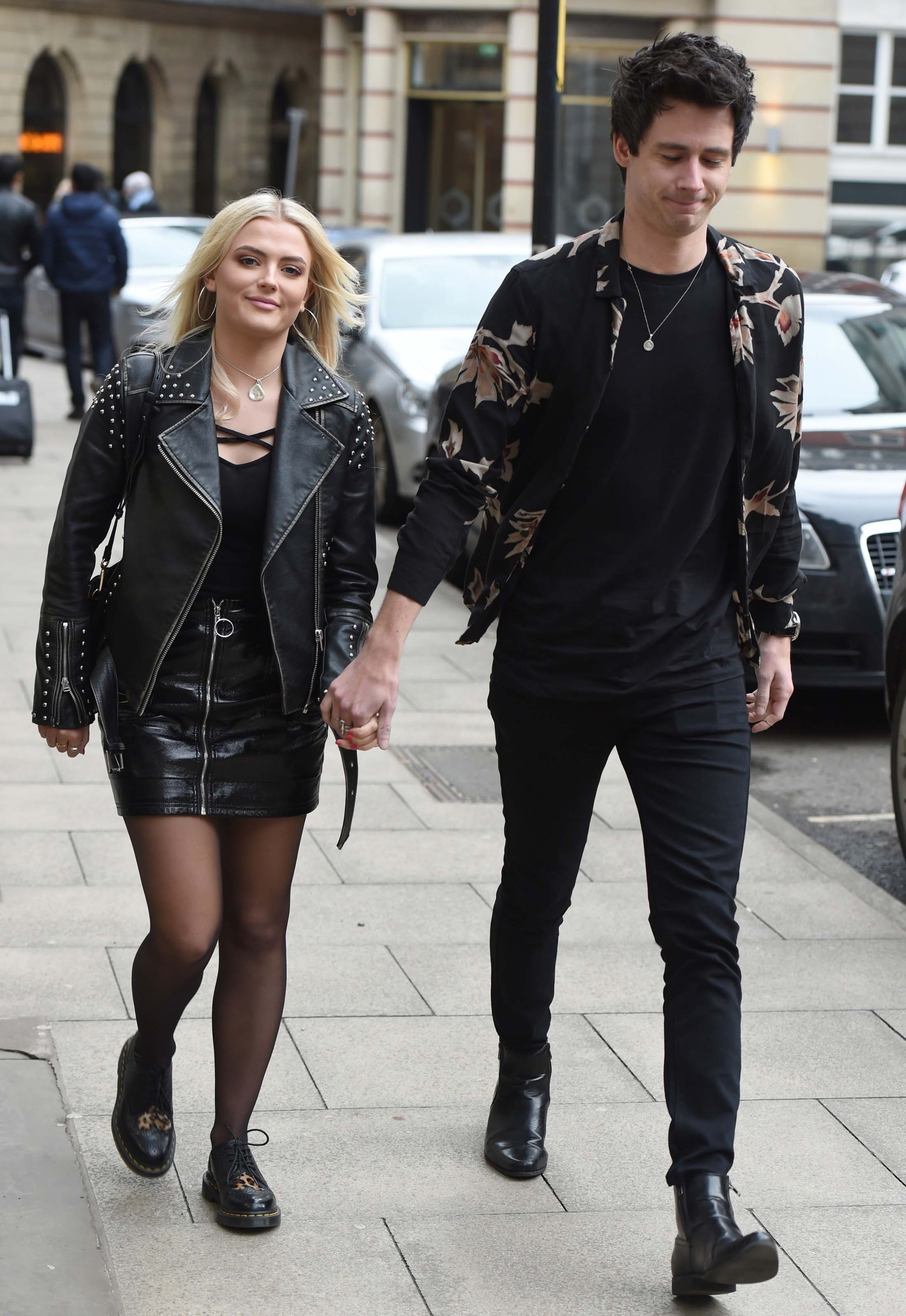 Lucy Fallon enjoys a spot of afternoon lunch