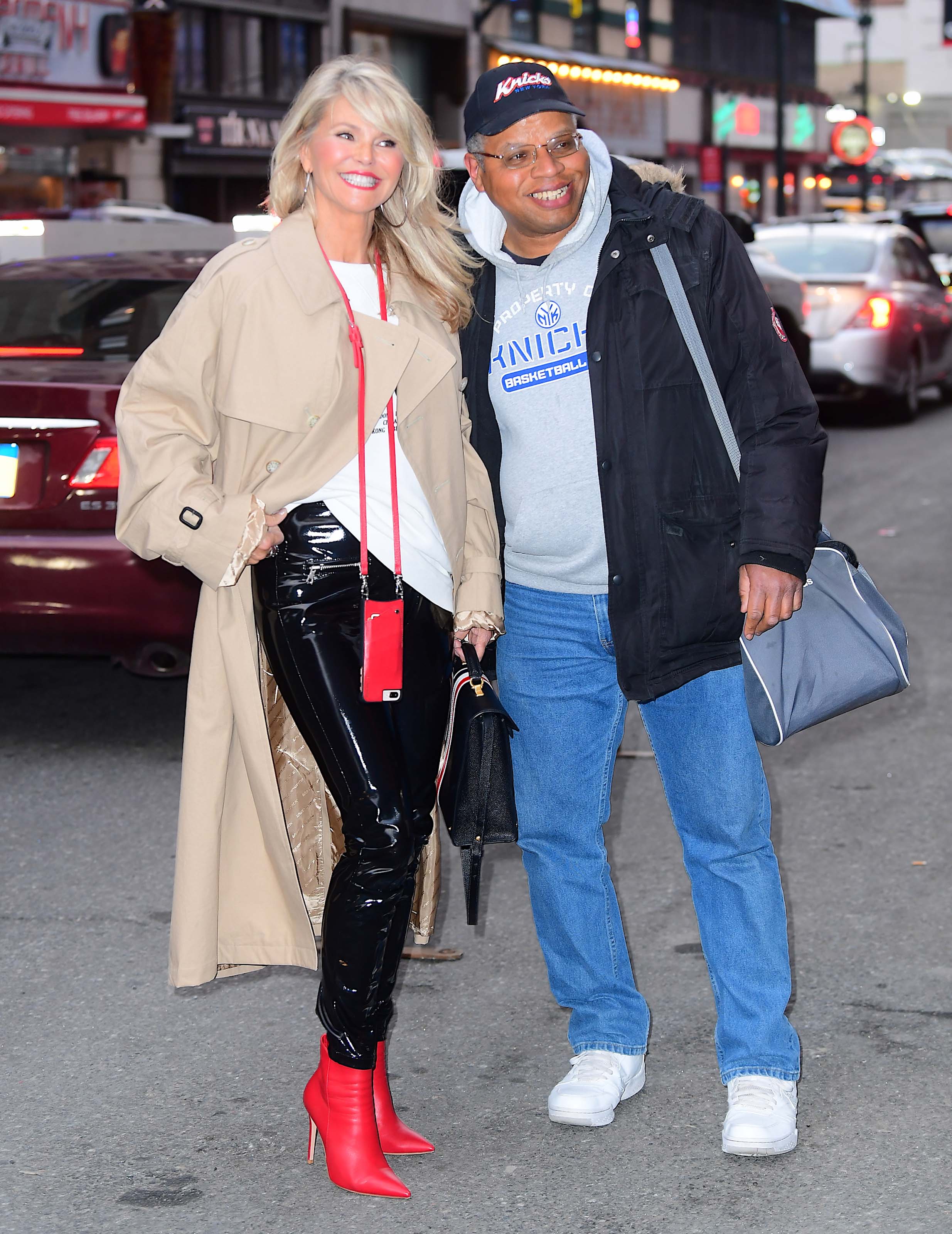 Christie Brinkley at Knicks vs Heat Basketball game