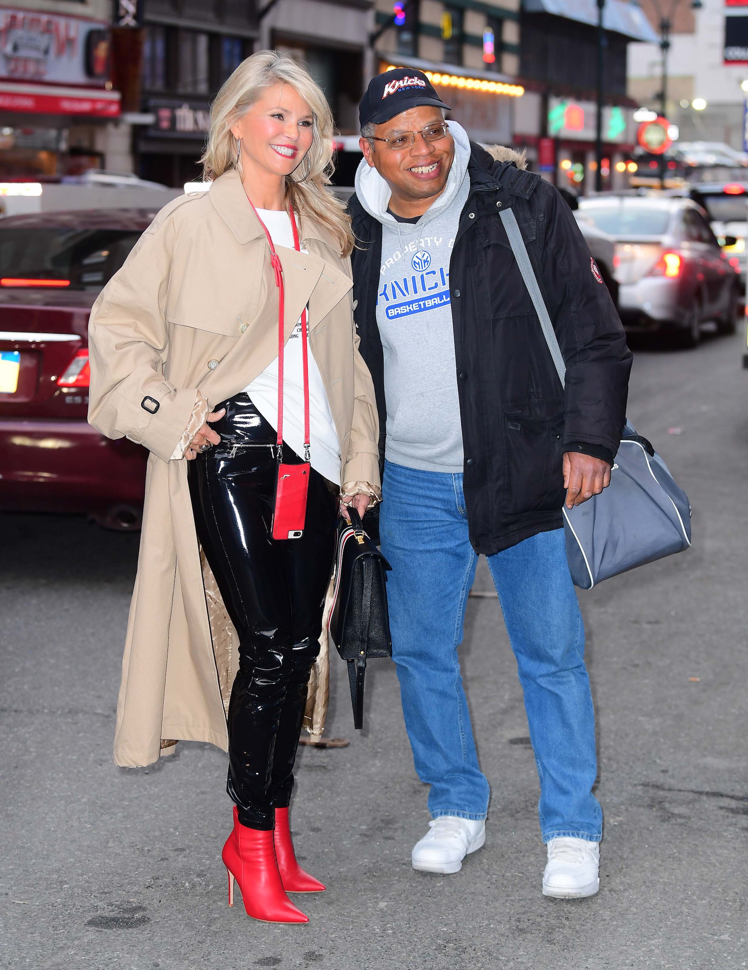 Christie Brinkley at Knicks vs Heat Basketball game