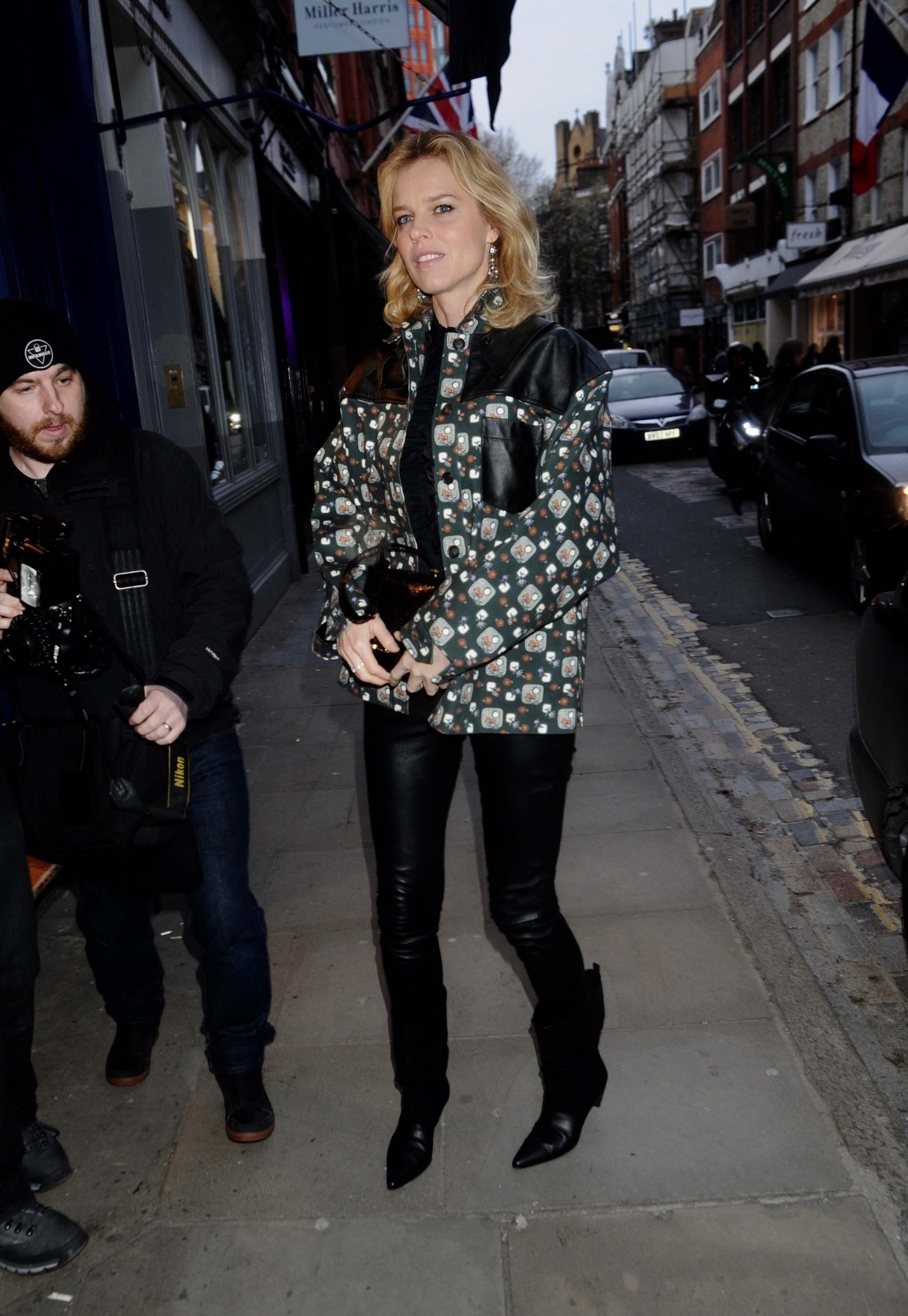 Eva Herzigova out and about in London