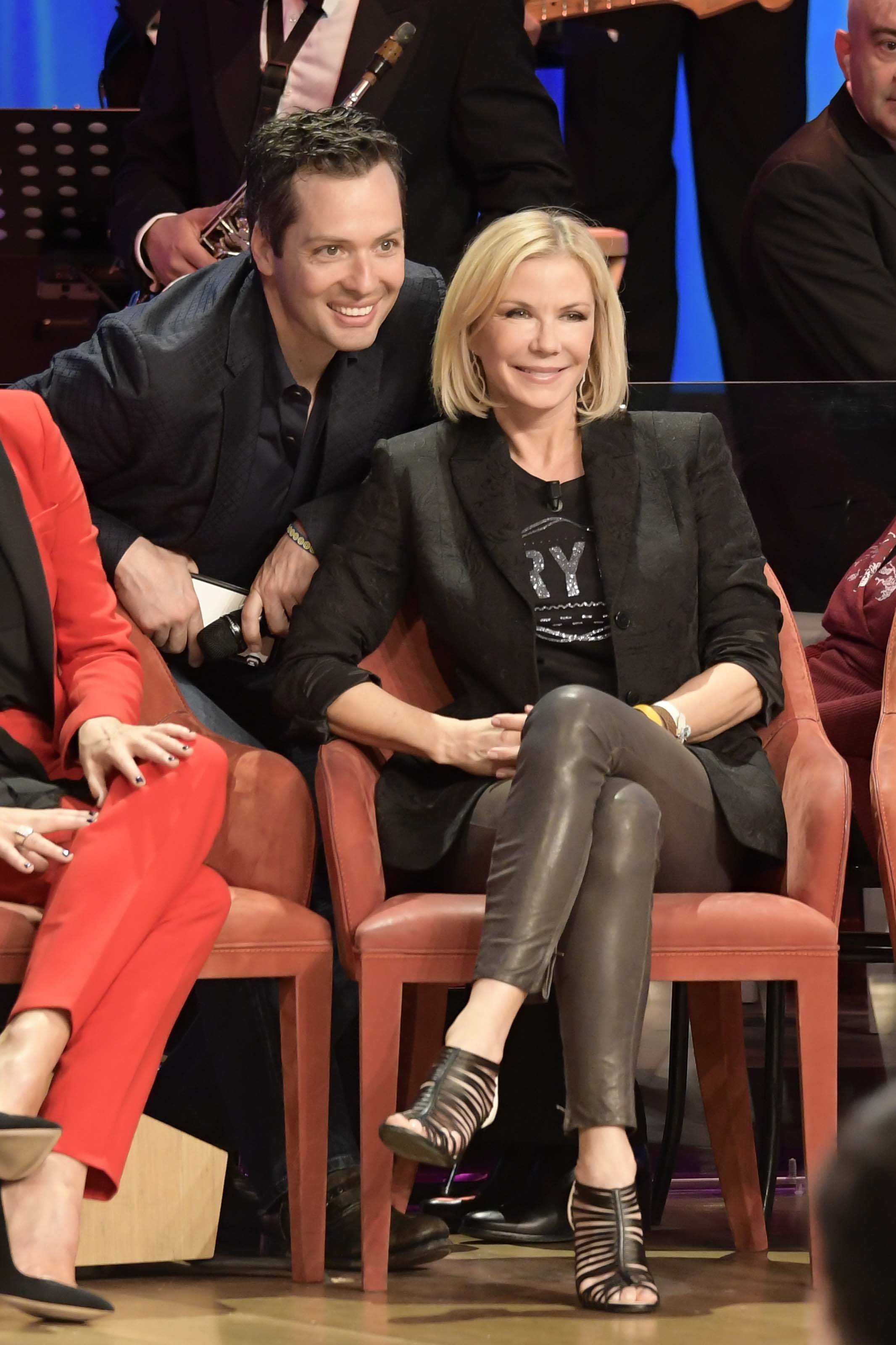 Katherine Kelly Lang at Maurizio Costanzo TV show