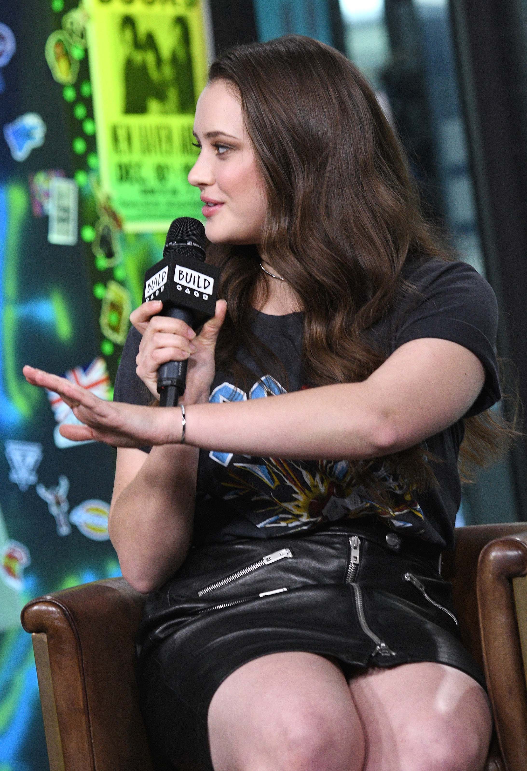 Katherine Langford visits Build Series Studios