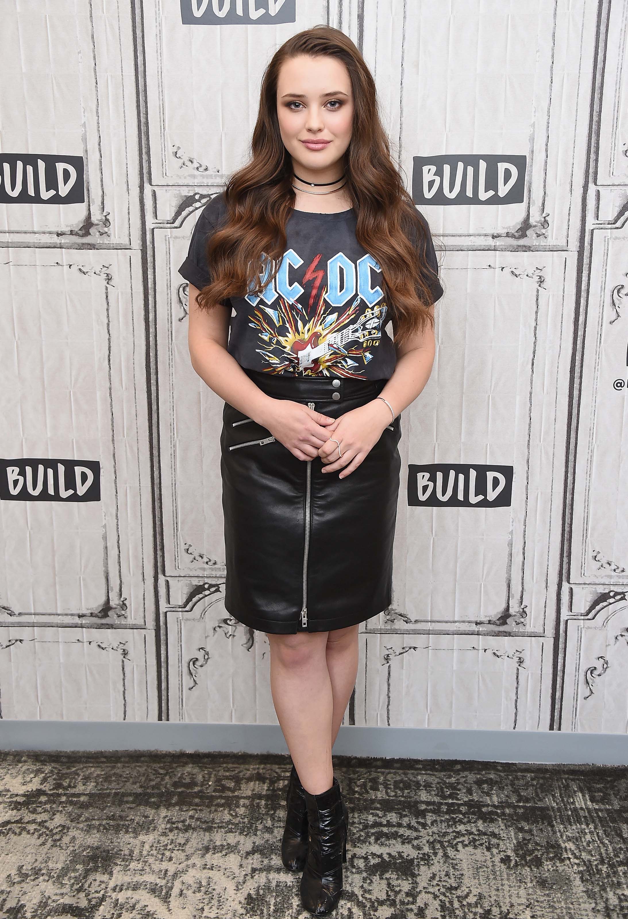 Katherine Langford visits Build Series Studios