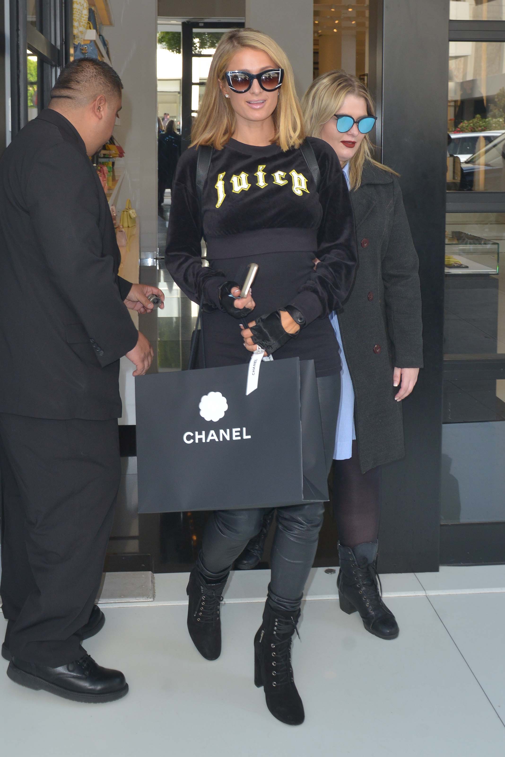 Paris Hilton shopping in West Hollywood